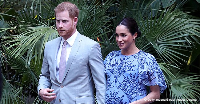 Pregnant Meghan Markle Looks like a Floral Goddess in an Incredible Maxi-Dress in Morocco 