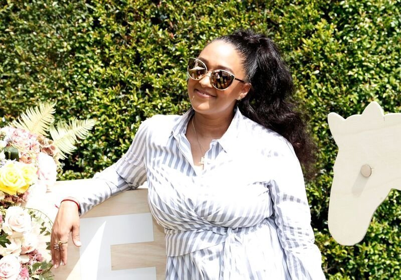 Tia Mowry-Hardrict attending an outdoor party | Source: Getty Images/GlobalImagesUkraine