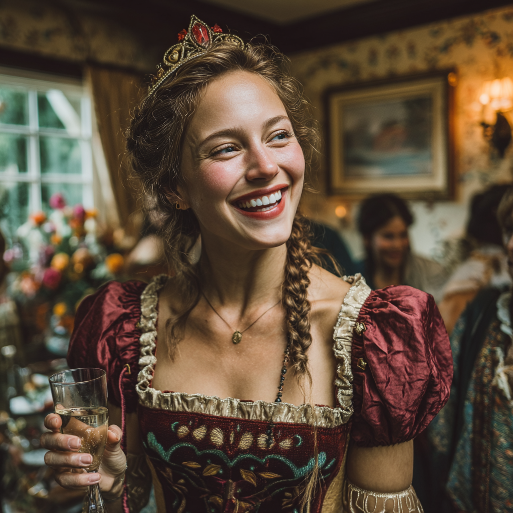 A happy woman making a speech | Source: Midjourney