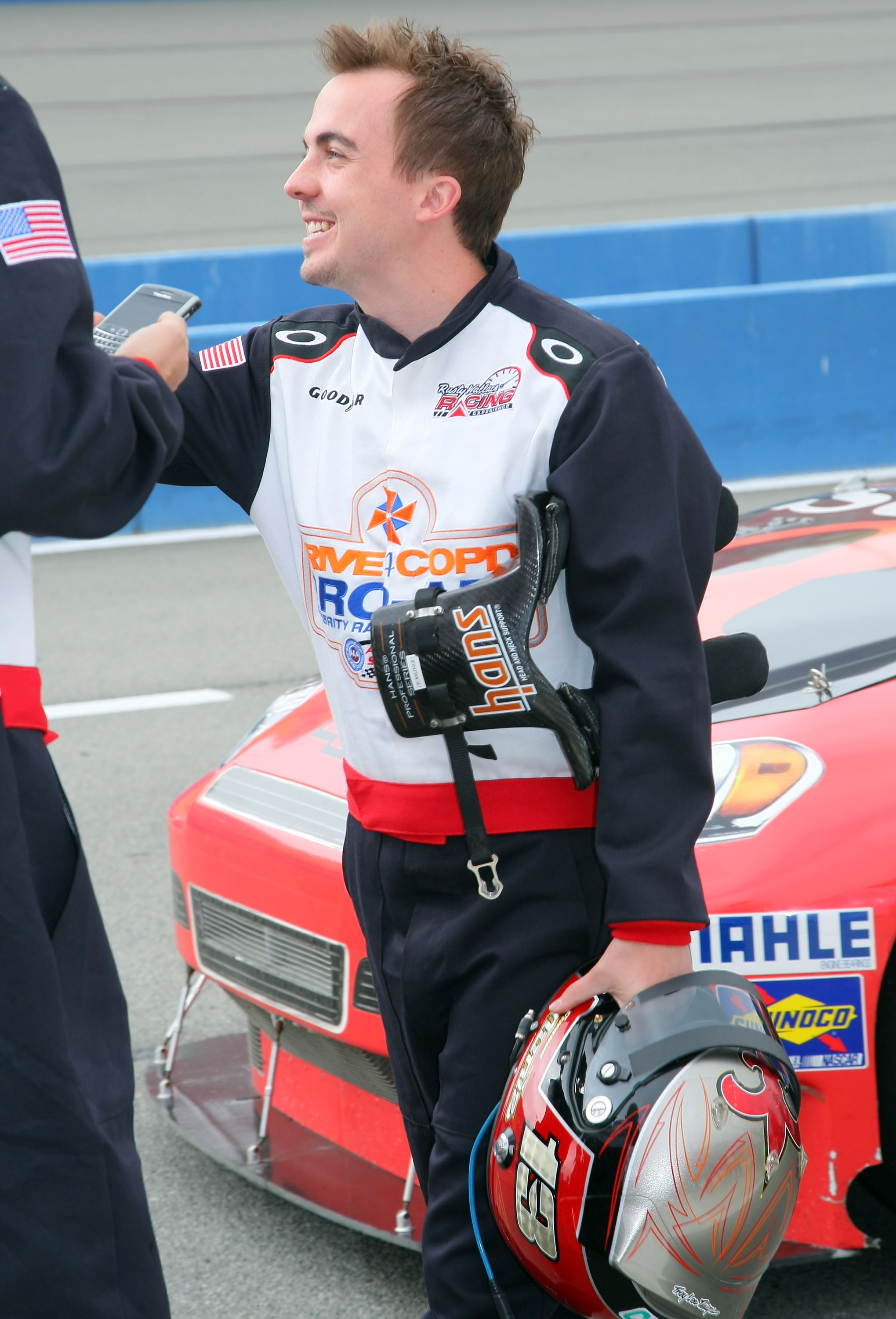 Frankie Muniz at the DRIVE4COPD Pro-Am Celebrity Racing on March 23, 2012 in Fontana, California | Source: Getty Images