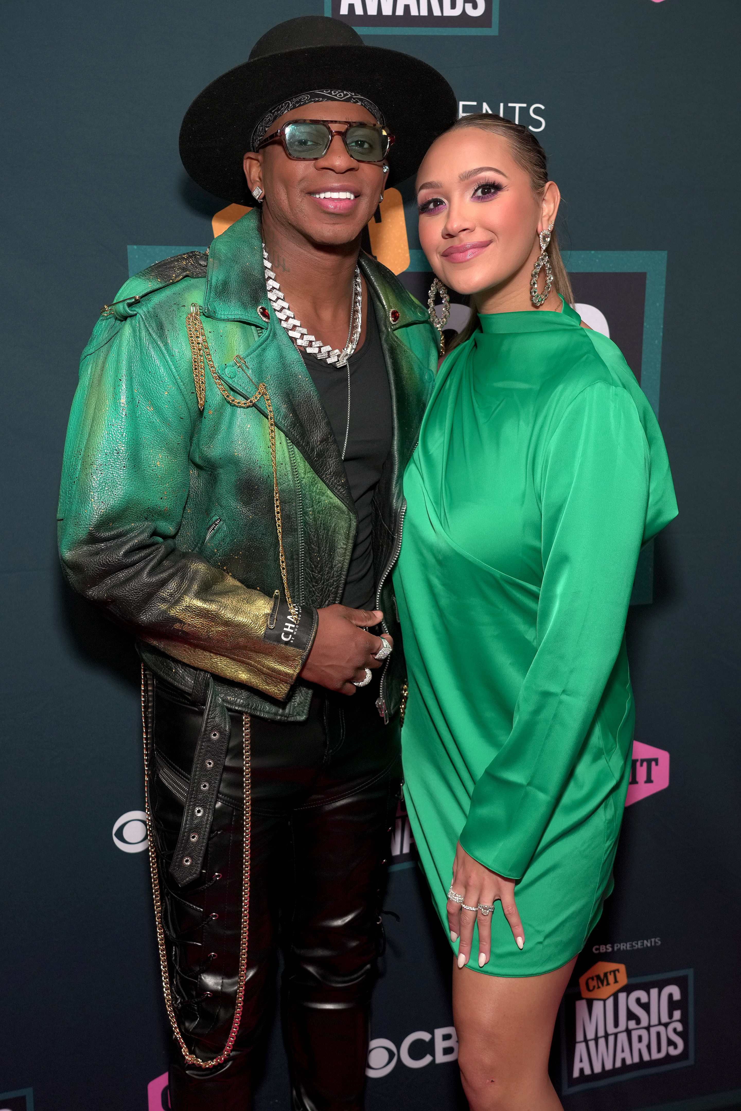 Jimmie Allen and Alexis Gale attend the 2022 CMT Music Awards at Nashville Municipal Auditorium on April 11, 2022 in Nashville, Tennessee | Source: Getty Images