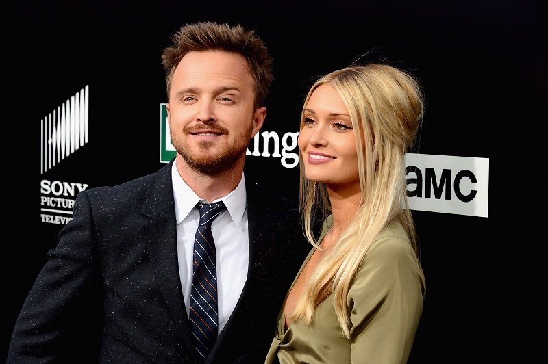 Aaron Paul and Lauren Parsekian on July 24, 2013 in Culver City, California | Photo: Getty Images
