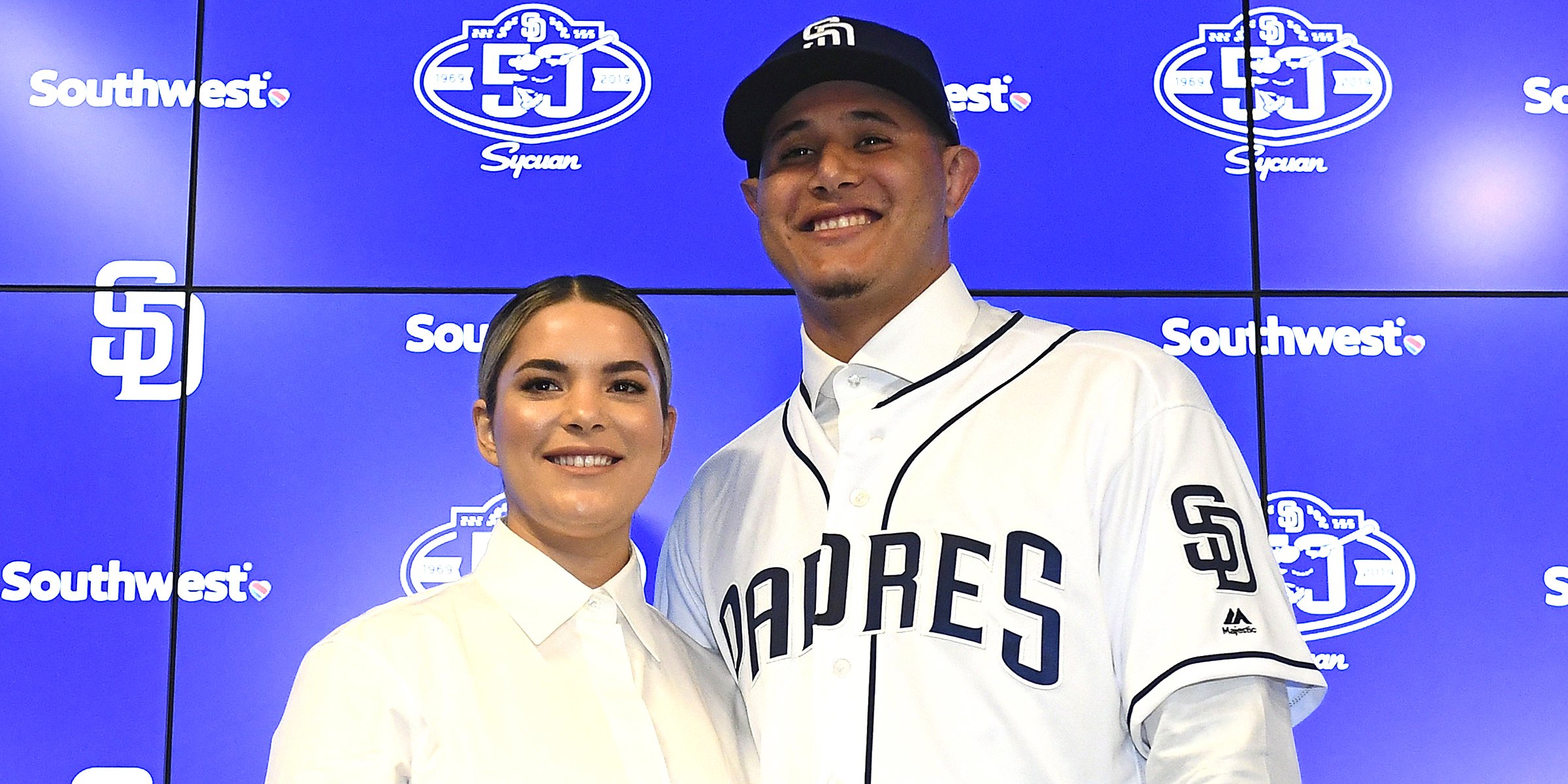 Yainee Alonso and her husband Manny Machado. | Source: Getty Images