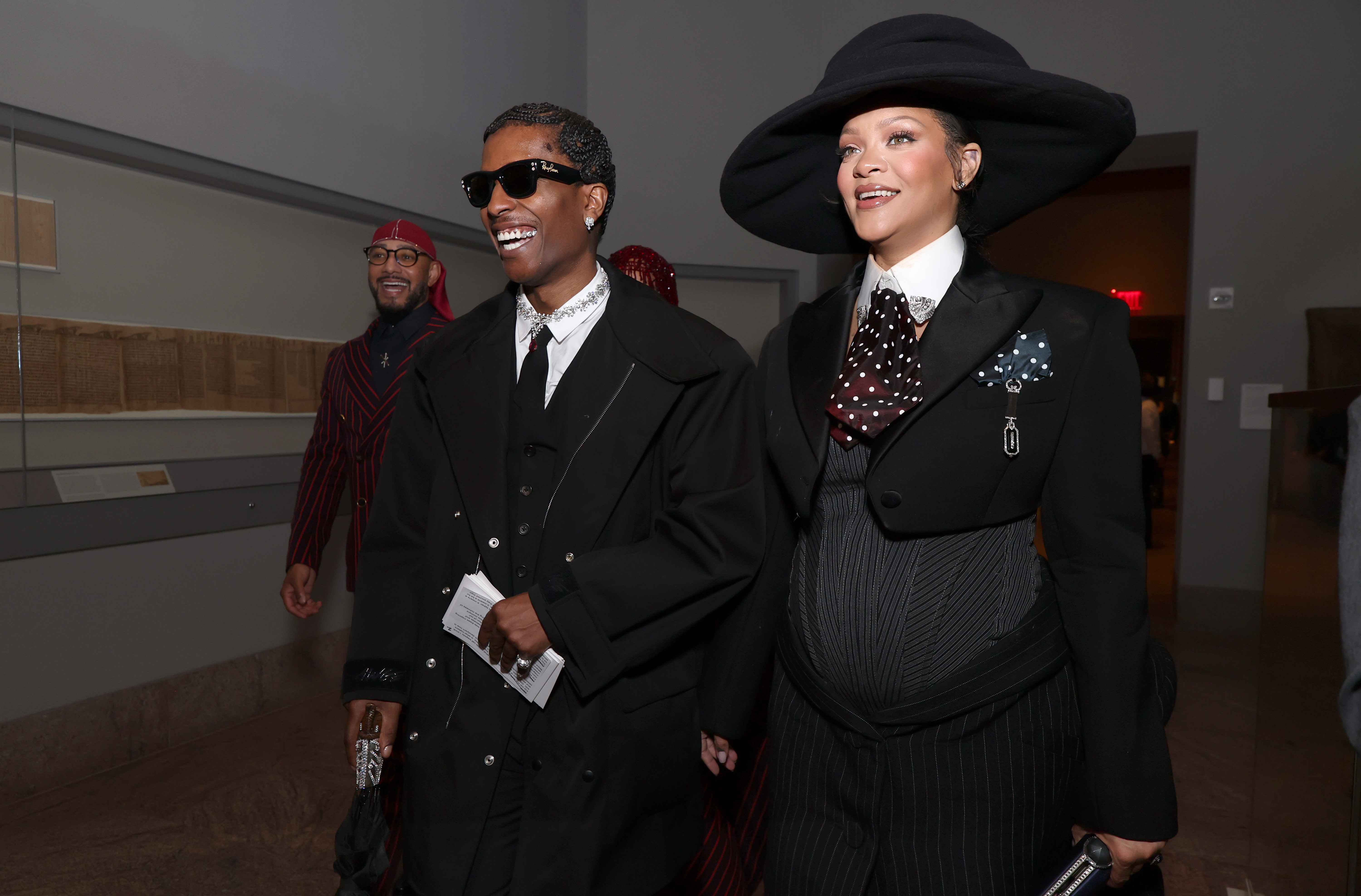 A$AP Rocky and Rihanna attend the 2025 Met Gala Celebrating "Superfine: Tailoring Black Style" at Metropolitan Museum of Art in New York City on May 5. | Source: Getty Images
