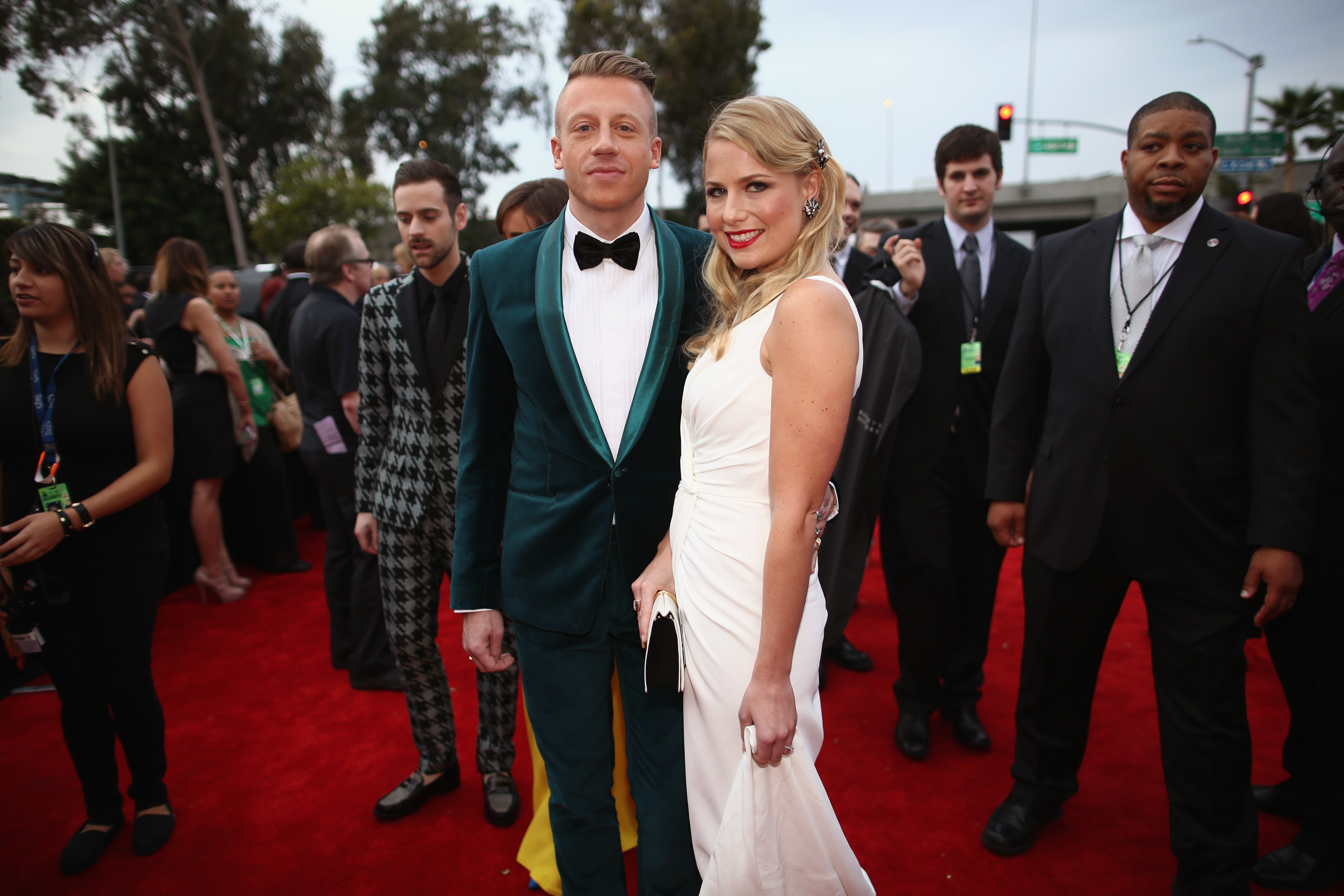Macklemore and Tricia Davis pictured at the 56th Grammy Awards at Staples Center, 20214, Los Angeles California. | Photo: Getty Images
