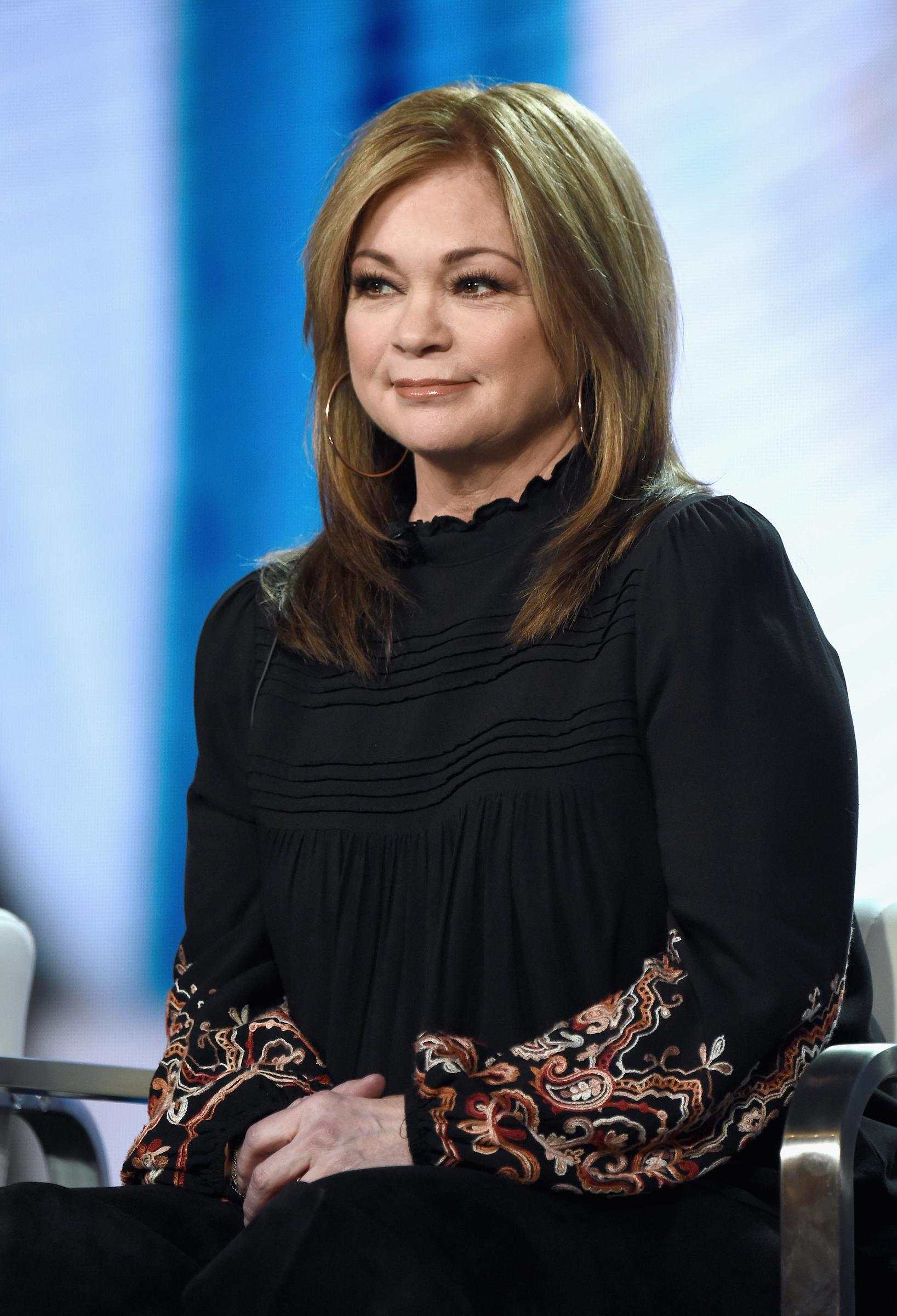 Valerie Bertinelli speaks at the Food Network event during the Discovery Communications Winter 2019 TCA Tour in Pasadena, California on February 12, 2019. | Source: Getty Images