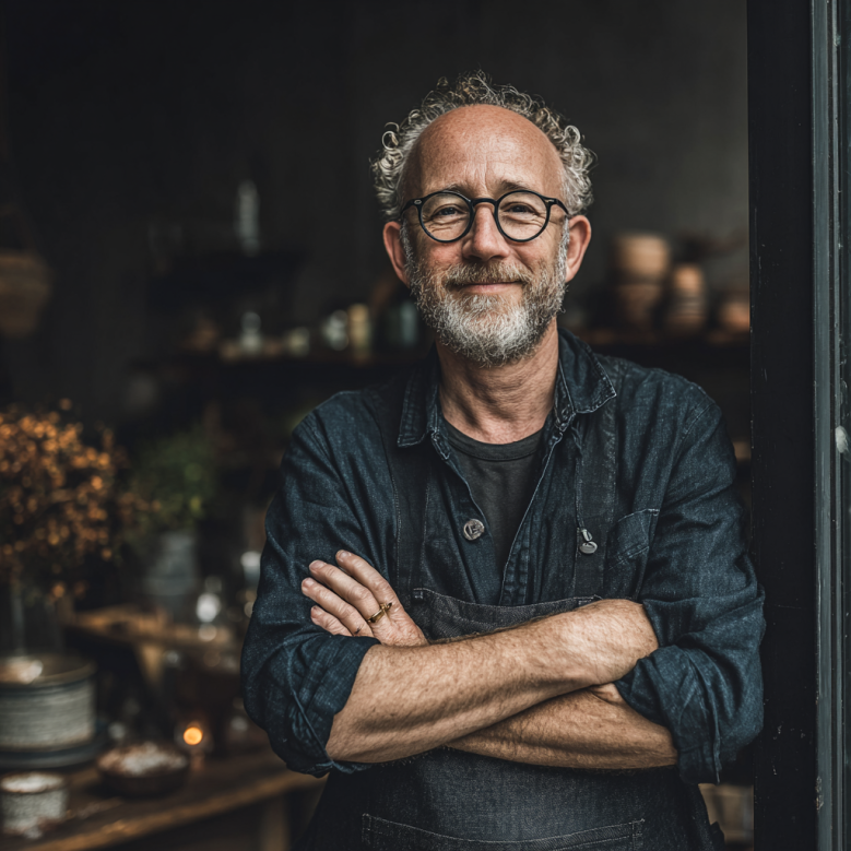 A happy café owner | Source: Midjourney