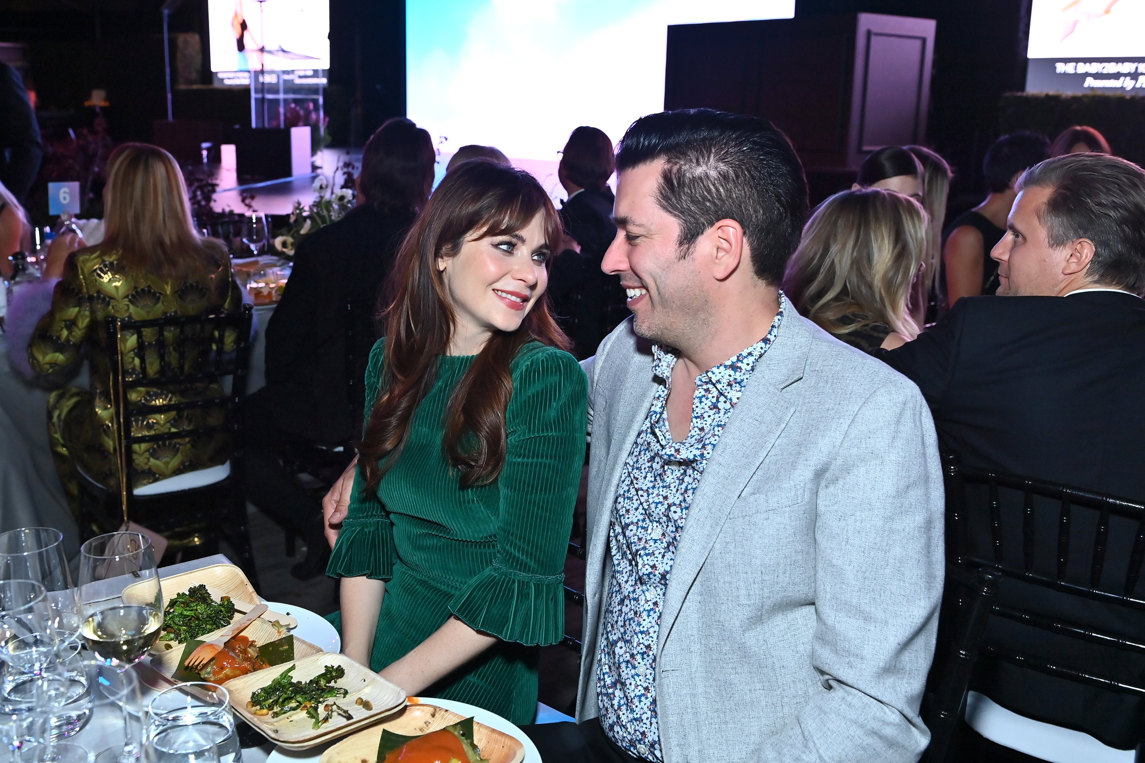 Zooey Deschanel and Jonathan Scott during the Baby2Baby 10-Year Gala on November 13, 2021 in West Hollywood, California. / Source: Getty Images