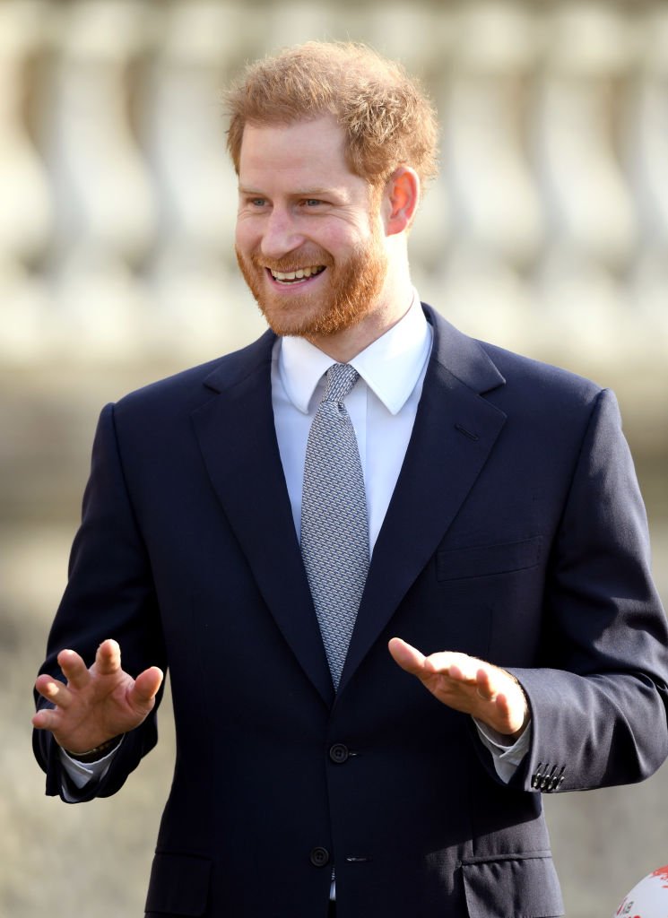 Prince Harry, Duke of Sussex hosts the Rugby League World Cup 2021 draws for the men's, women's and wheelchair tournaments at Buckingham Palace on January 16, 2020. | Photo: Getty Images