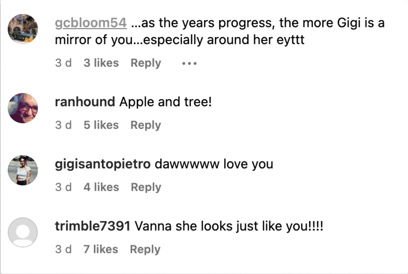 Screenshot of comments on Vanna White's Instagram post. | Source: Instagram/OfficialVannaWhite