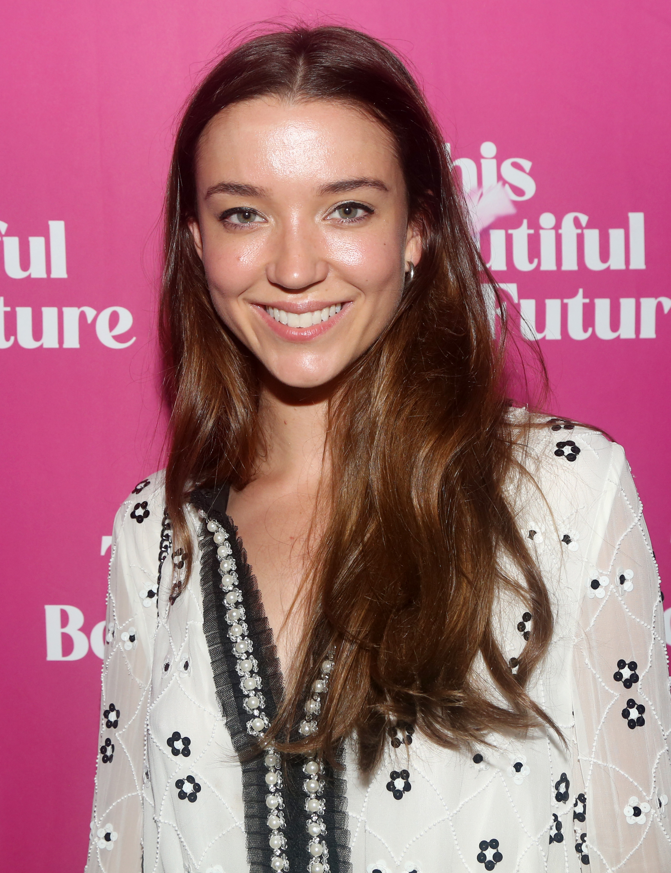 The bride poses at the opening night of the new play "This Beautiful Future" at The Cherry Lane Theatre on September 20, 2022  | Source: Getty Images