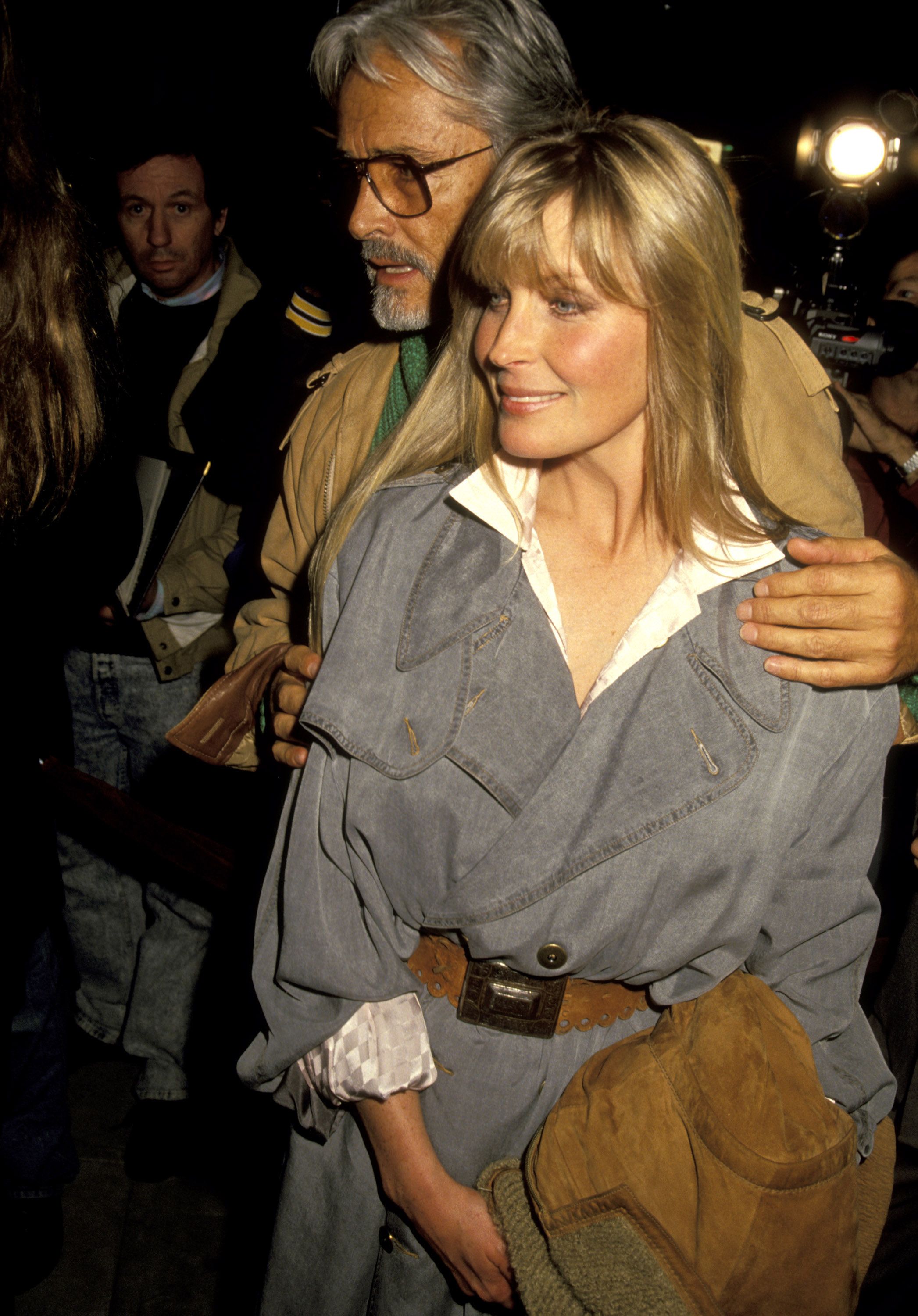 Bo Derek and John Derek during "The Field" Premiere - December 12, 1990 at Academy Theater in Beverly Hills, California, United States. | Source: Getty Images