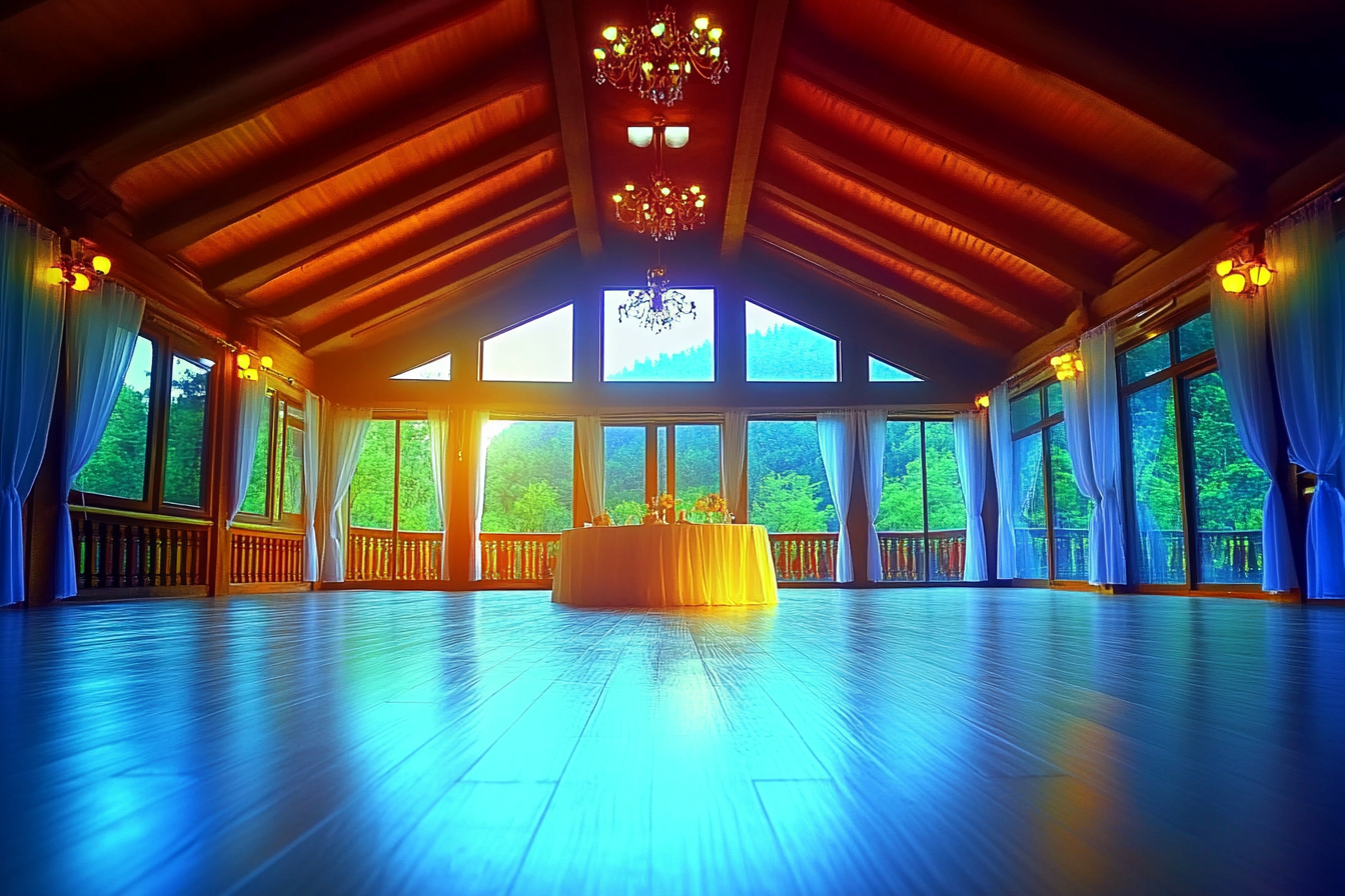 An empty wedding venue | Source: Midjourney