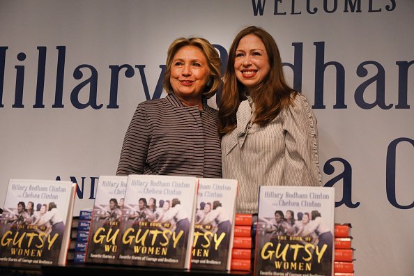 Chelsea and Hillary Clinton at the signing of thier book "The Book of Gutsy Women" on October 03, 2019 | Photo: Getty Images