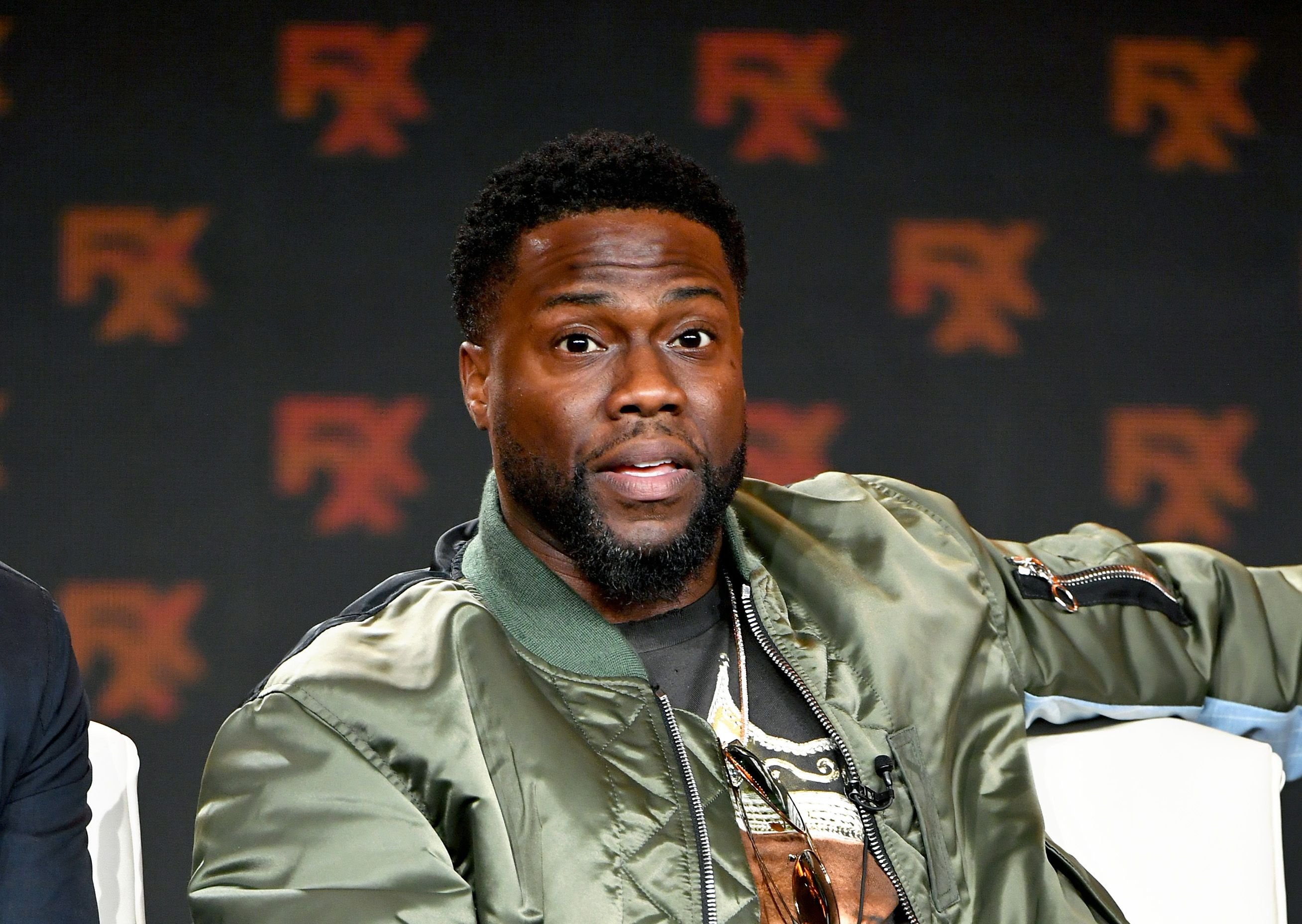 Kevin Hart speaks during the FX segment of the 2020 Winter TCA Tour at The Langham Huntington, Pasadena on January 09, 2020 in Pasadena, California. | Source: Getty Images