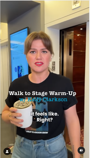 A photo  of Kelly Clarkson debuting a new hairstyle taken from a video posted on September 23, 2024 | Source: Instagram/kellyclarksonshow