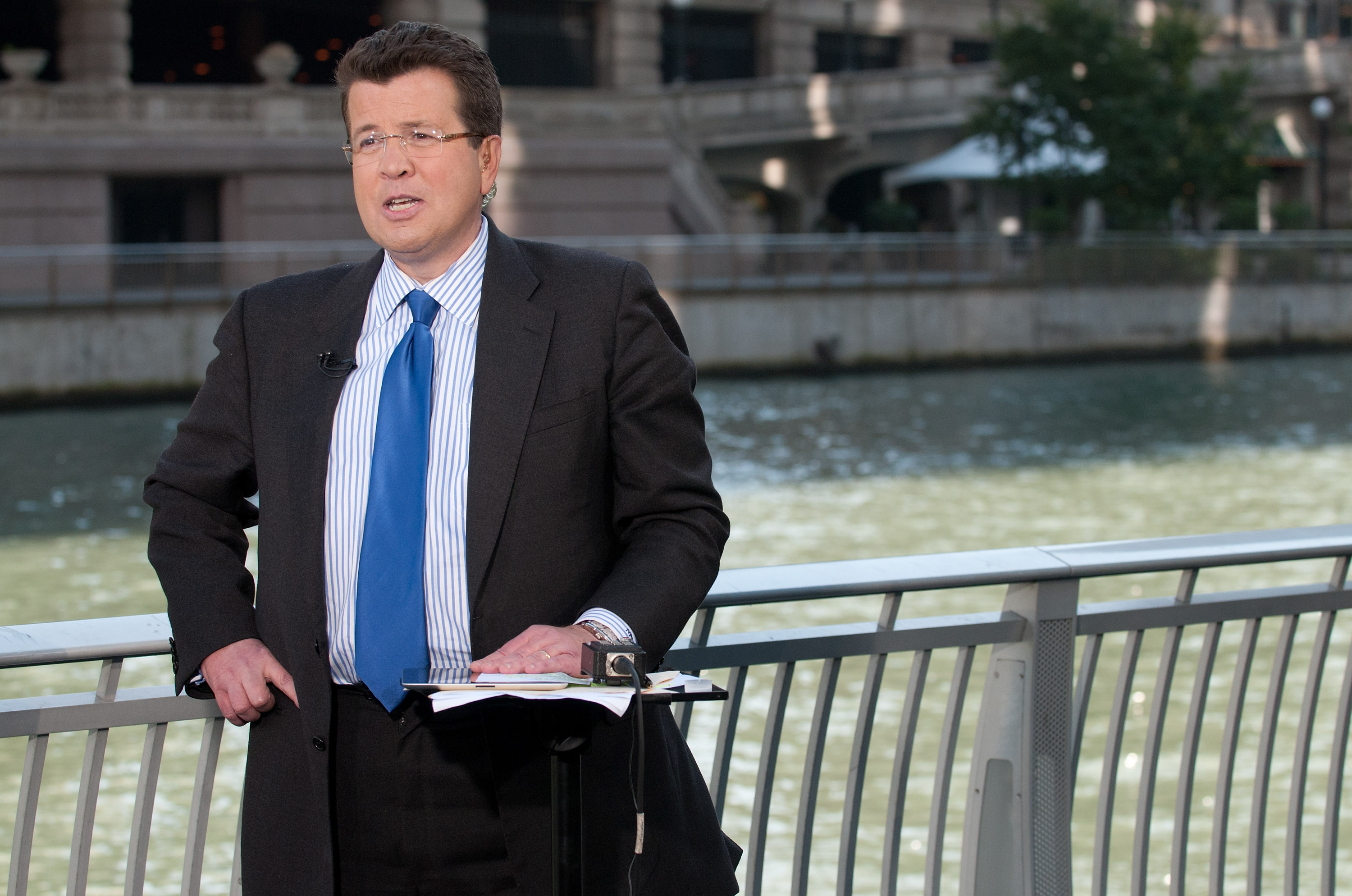 Neil Cavuto during "Your World with Cavuto" live from the River Walk on October 3, 2011, in Chicago, Illinois | Source: Getty Images