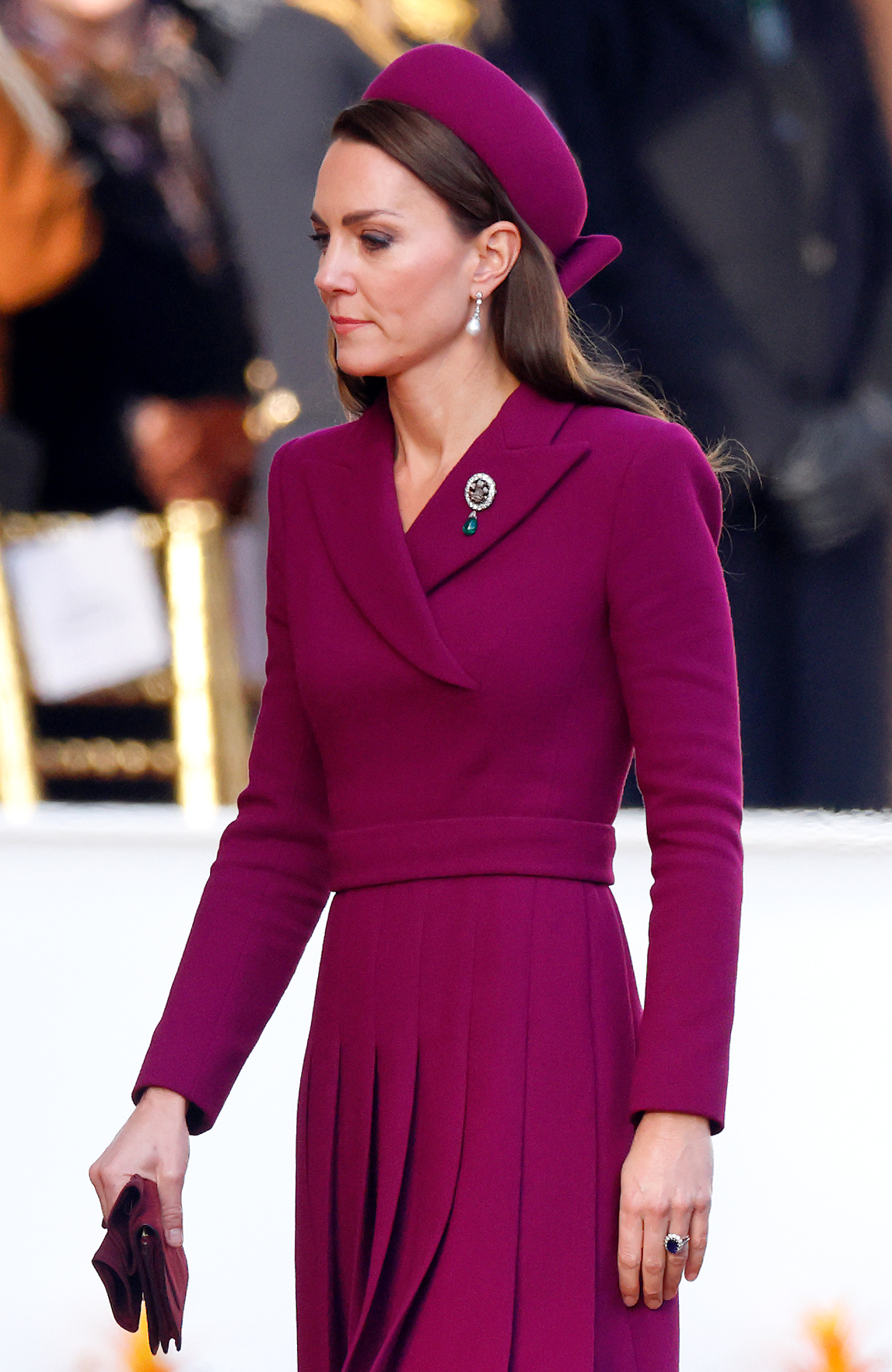Princess Catherine at the Ceremonial Welcome at Horse Guards Parade for President Cyril Ramaphosa on day 1 of his State Visit to the United Kingdom on November 22, 2022 in London, England | Source: Getty Images