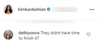 Screenshot of fan's comment on a picture posted by Kim Kardashian on Instagram | Photo: Instagram/kimkardashian