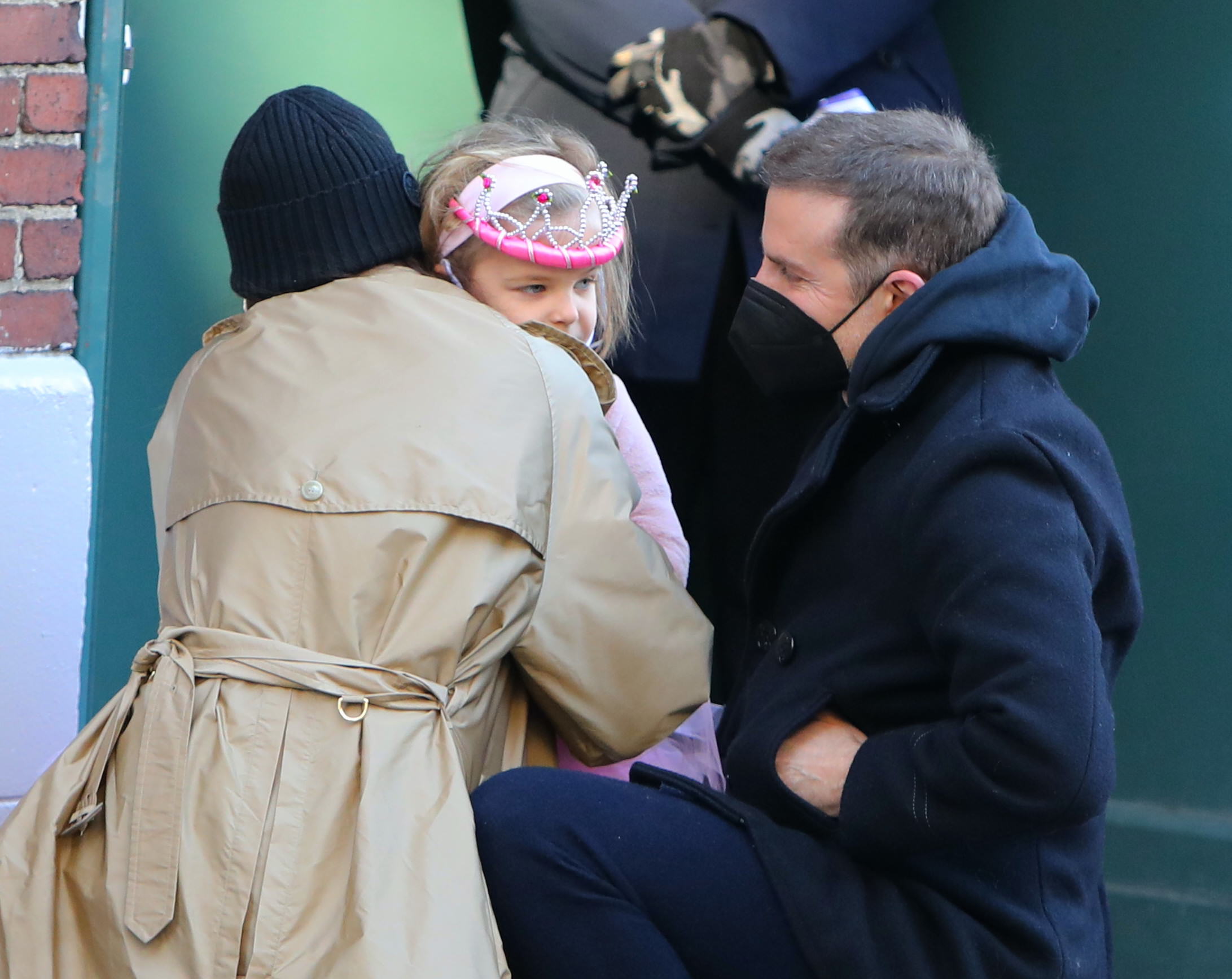 Irina Shayk, Bradley Cooper, and Lea De Seine Shayk Cooper seen on March 19, 2021, in New York City | Source: Getty Images