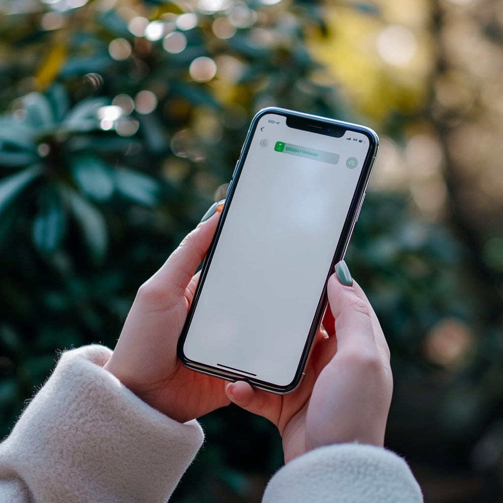 A person holding a phone | Source: Midjourney