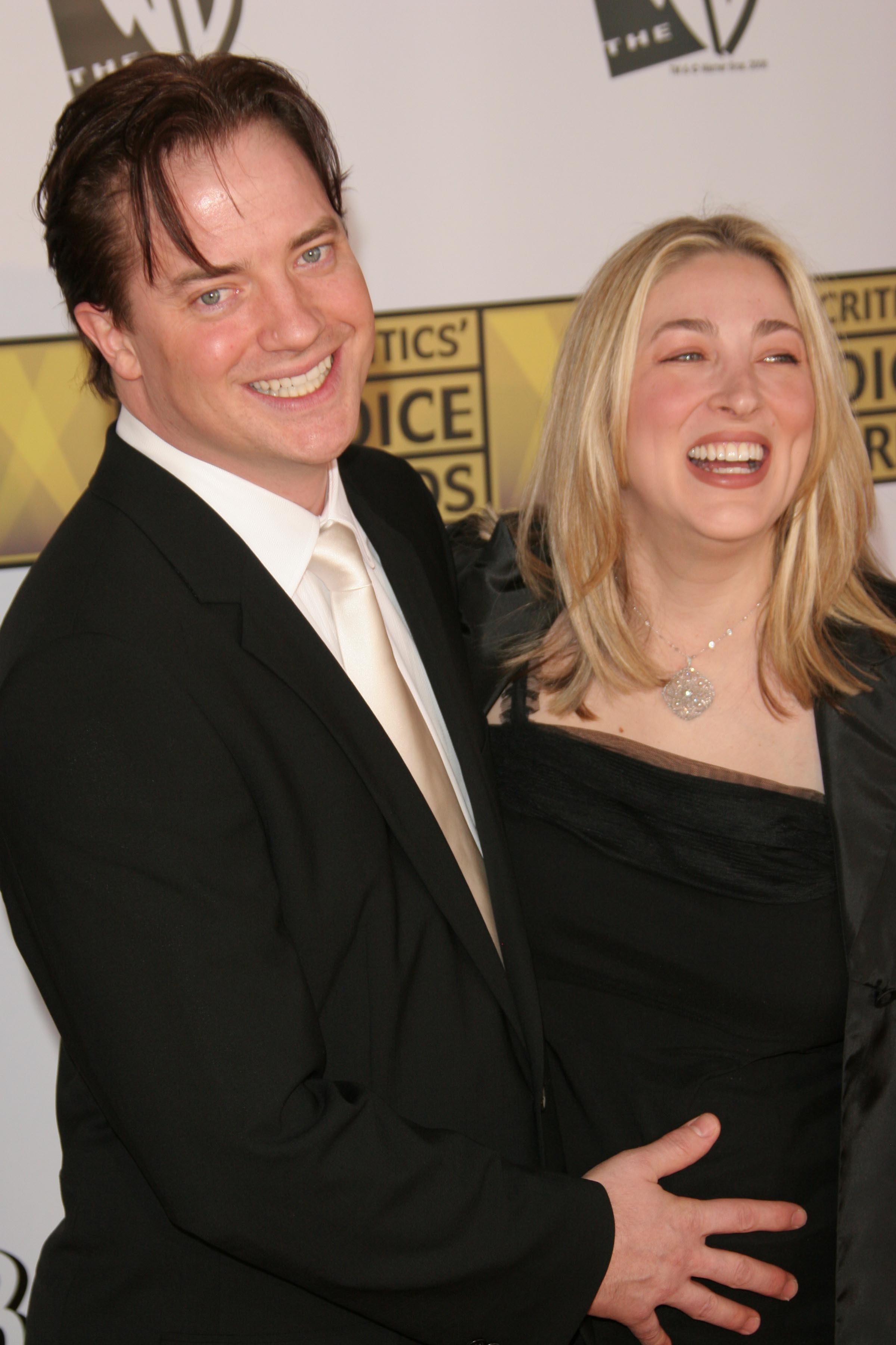 Brendan Fraser and Afton Smith at the Santa Monica Civic Auditorium on January 9, 2006 in Santa Monica, California | Source: Getty Images