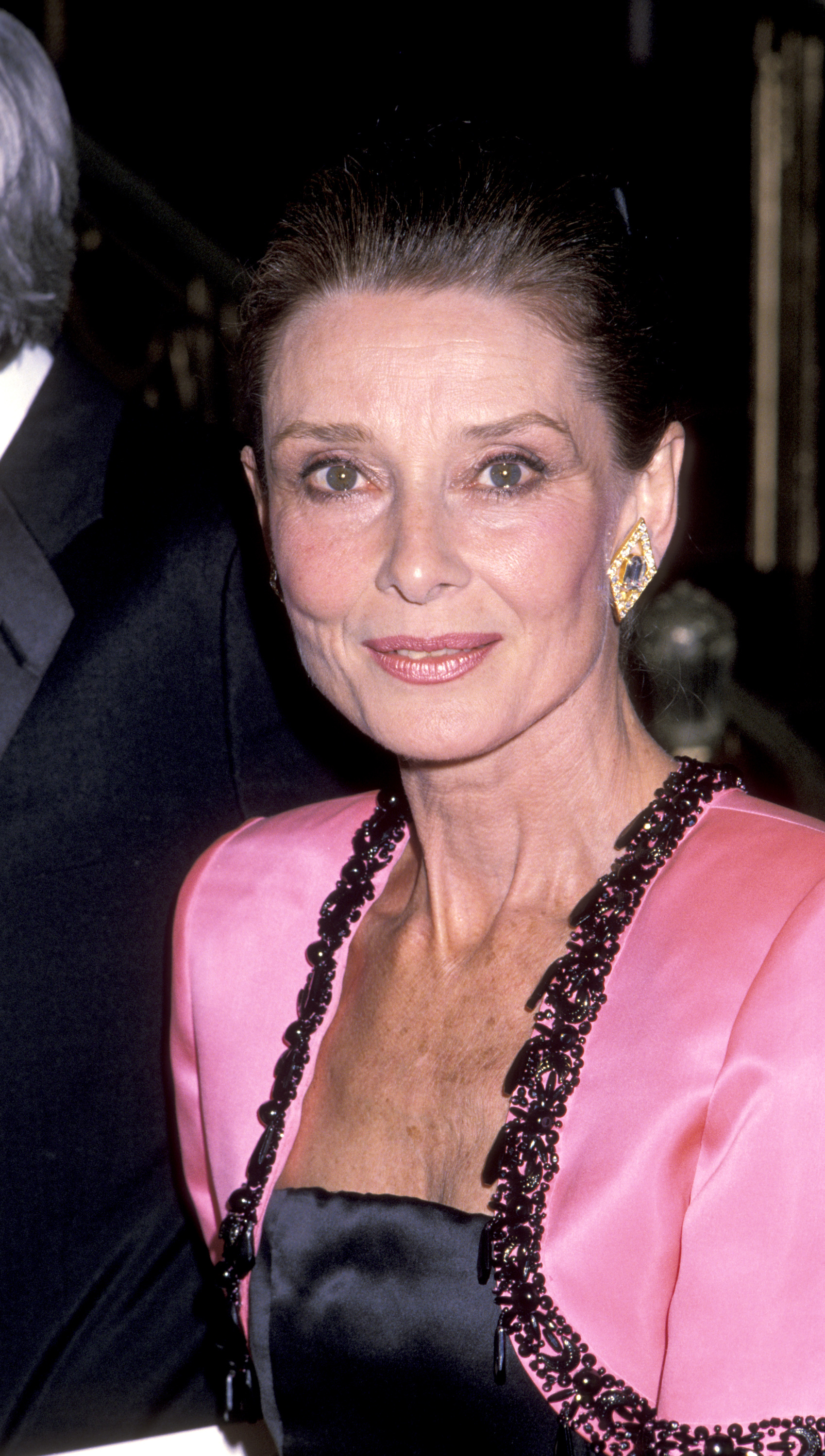 Audrey Hepburn during 1st Annual Lighthouse for the Blind, at the Winternight Awards Gala in New York City, on November 30, 1988. | Source: Getty Images
