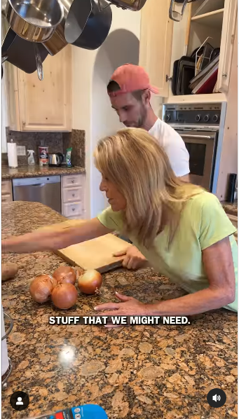 Vanna White and her son Nikko having a cooking session from a video posted on December 2, 2024 | Source: Instagram/officialvannawhite