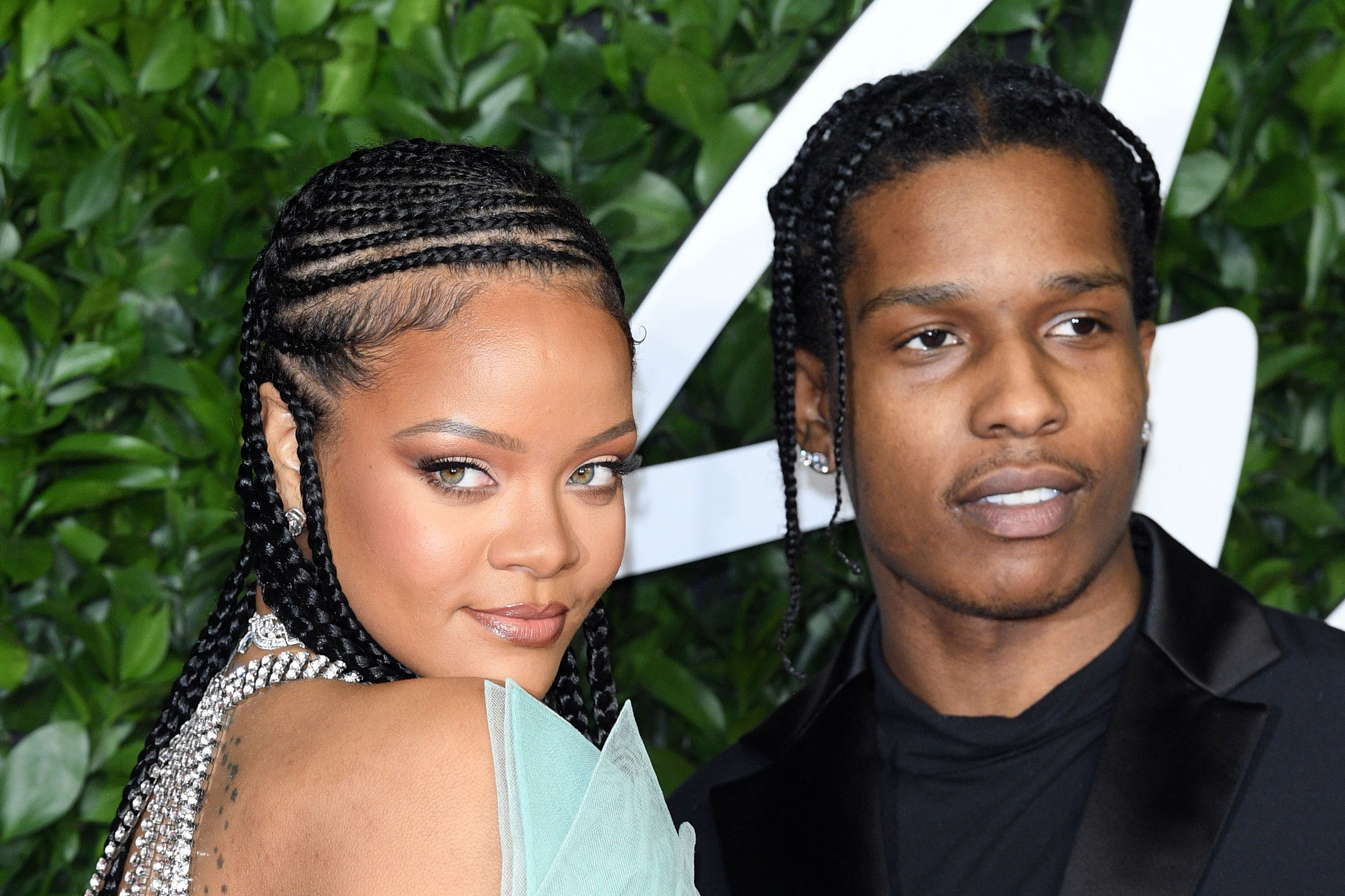 Rihanna and A$AP Rocky at The Fashion Awards 2019 on December 02, 2019, in London | Source: Getty Images