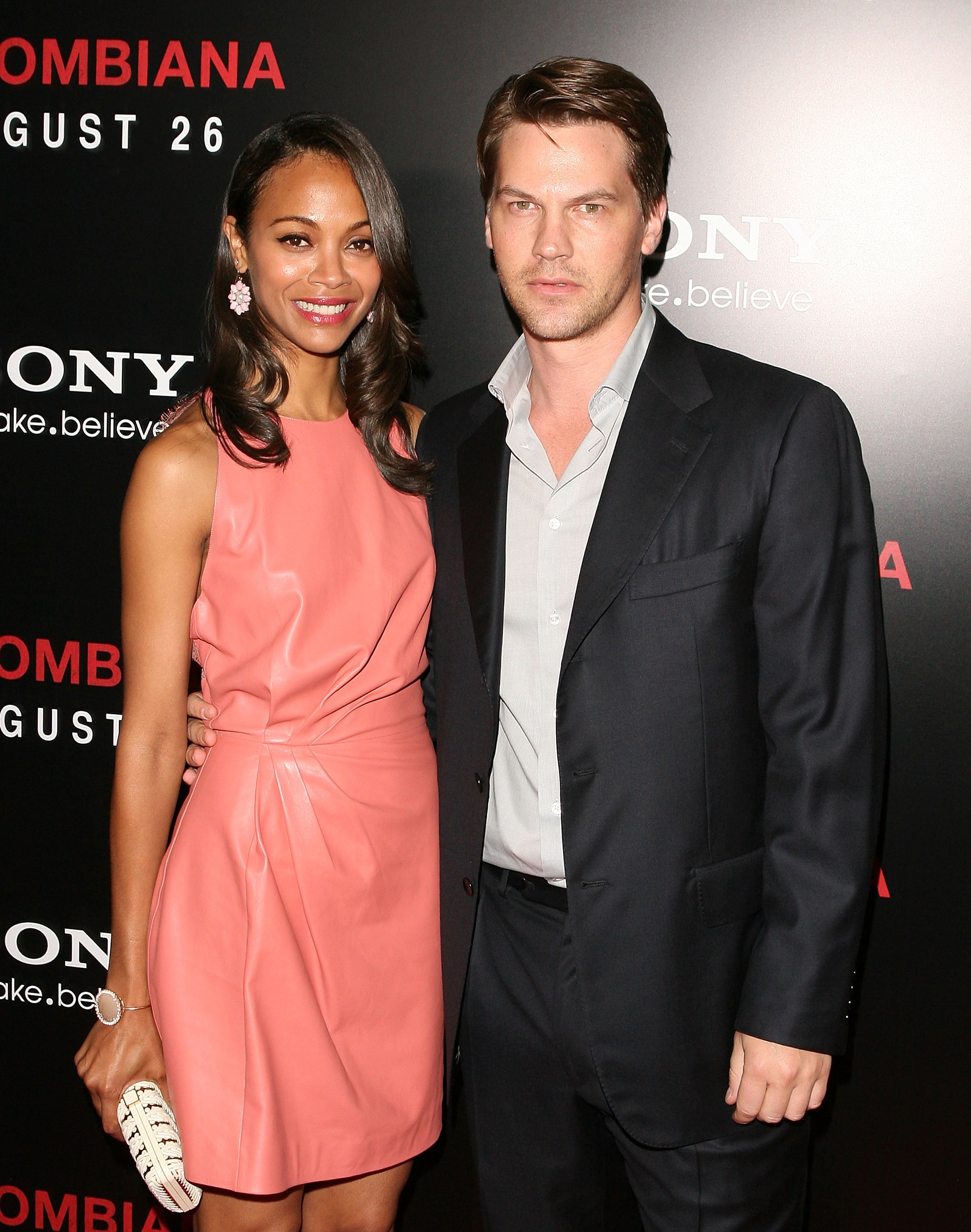 Zoe Saldana and Keith Britton at the special screening of the film "Colombiana" on August 24, 2011, in West Hollywood, California. | Source: Getty Images