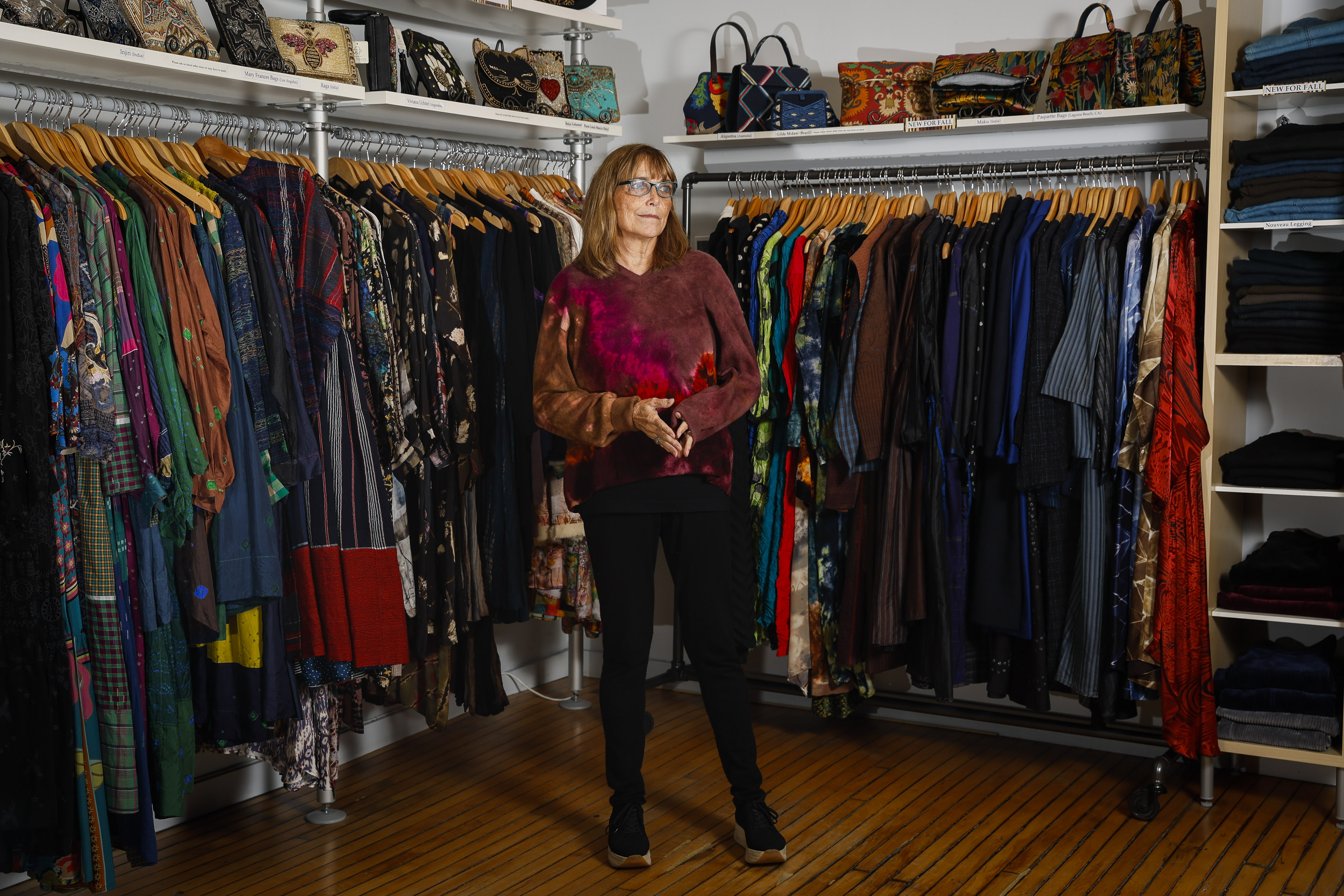 Karen Allen poses for a portrait in her store on September 25, 2023 | Source: Getty Images