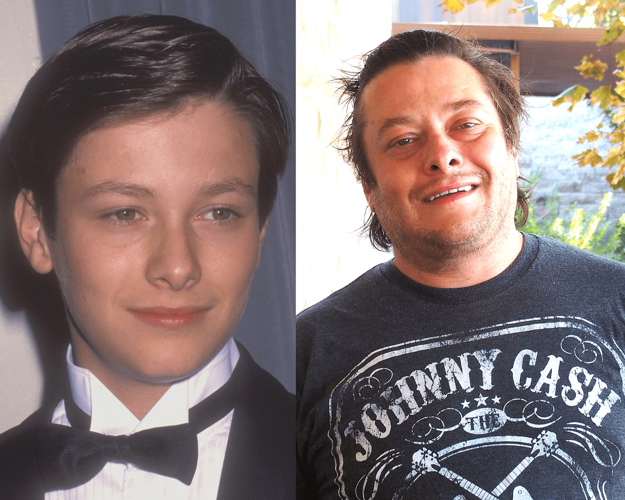 Actor Edward Furlong on June 5, 1992 at Beverly Hilton Hotel in Beverly Hills, California | Edward Furlong at Wayne P.A.L. on October 18, 2020 in Wayne, New Jersey | Getty Images 