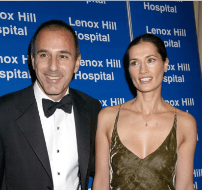 Matt Lauer, Annette Roque Lauer during Bette Midler Receives the Medal of Distinction by Lenox Hill Hospital at 2002 Autumn Ball at Waldorf Astoria in New York, New York, United States. | Source: Getty Images