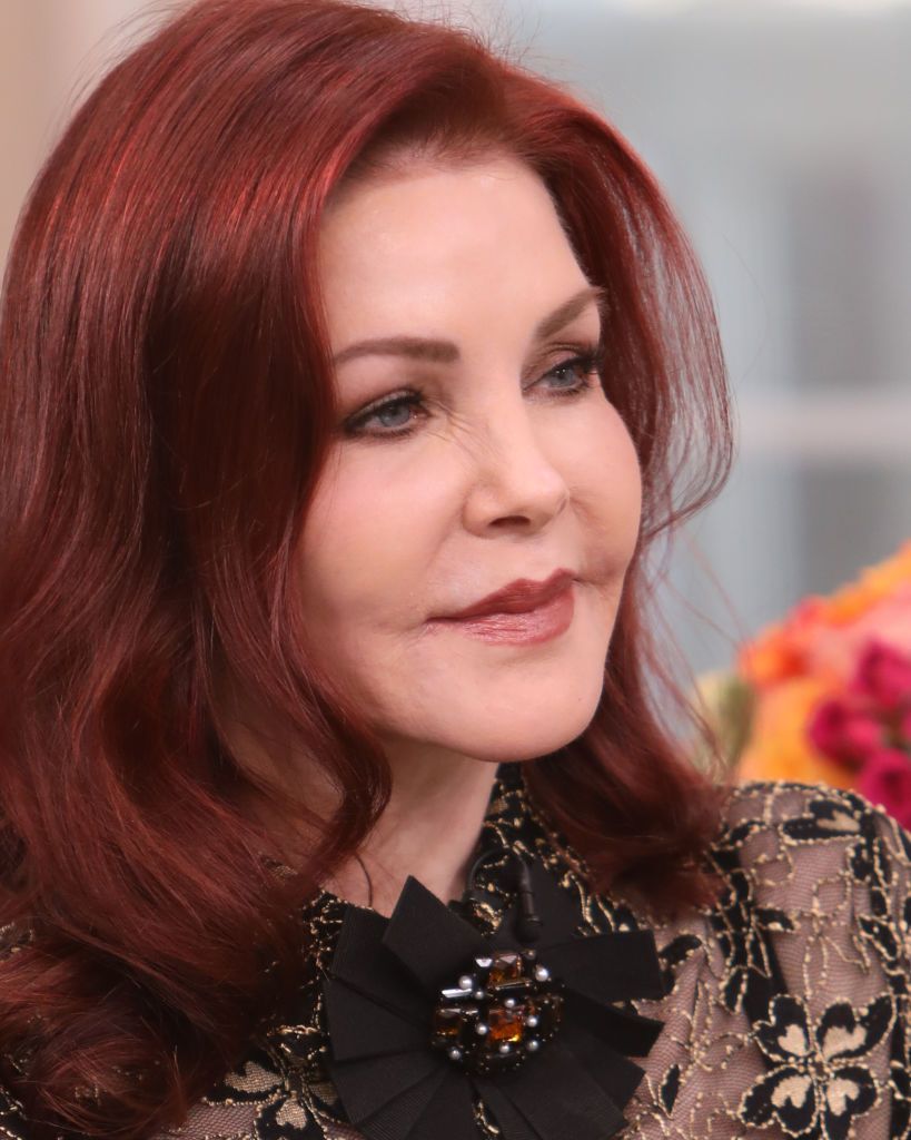 Priscilla Presley visits Hallmark Channel's "Home & Family" at Universal Studios Hollywood on February 18, 2020, in Universal City, California | Photo: Paul Archuleta/Getty Images