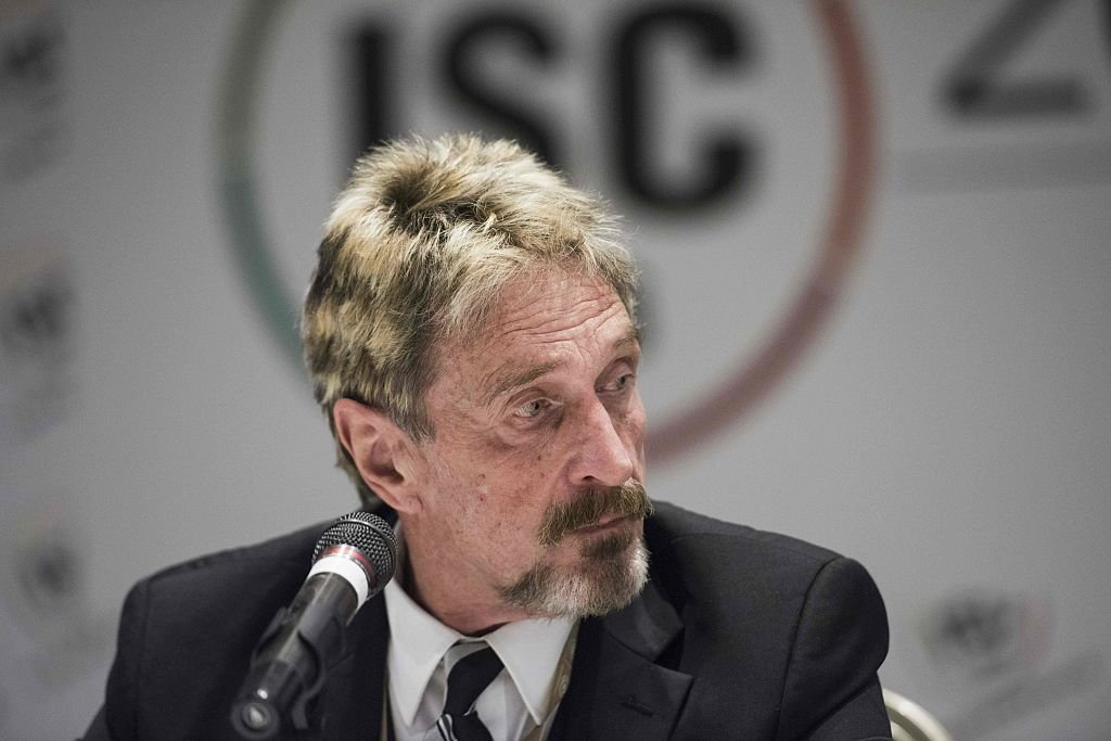John McAfee in Beijing on August 16, 2016 | Photo: Getty Images