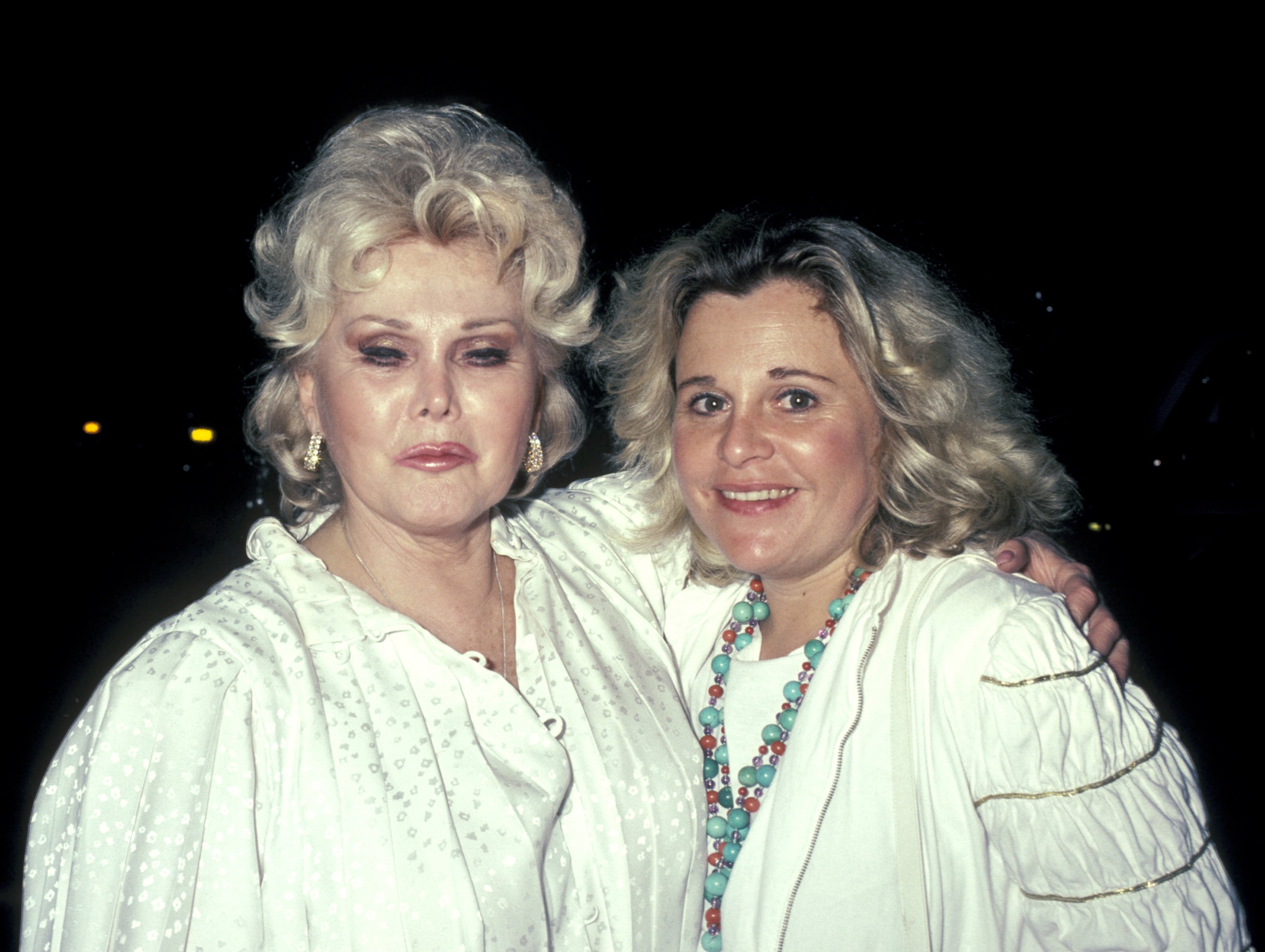 Zsa Zsa Gabor and Francesca Hilton during a sighting on August 16, 1983. | Source: Ron Galella/Ron Galella Collection/Getty Images