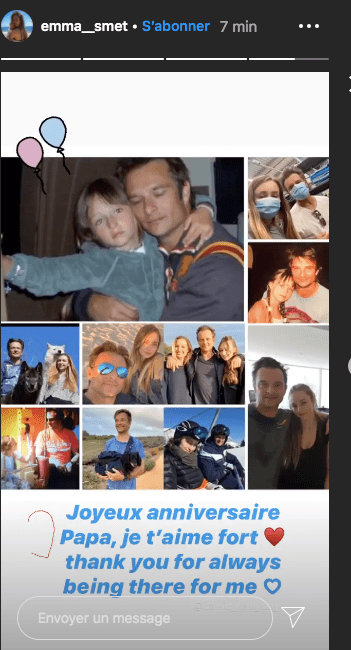 Emma Smet adresse un Chaleureux message d'anniversaire à son père David Hallyday | Sources : Story Instagram Emma Smet Emma Smet adresse un Chaleureux message d'anniversaire à son père David Hallyday | Sources : Story Instagram Emma Smet
