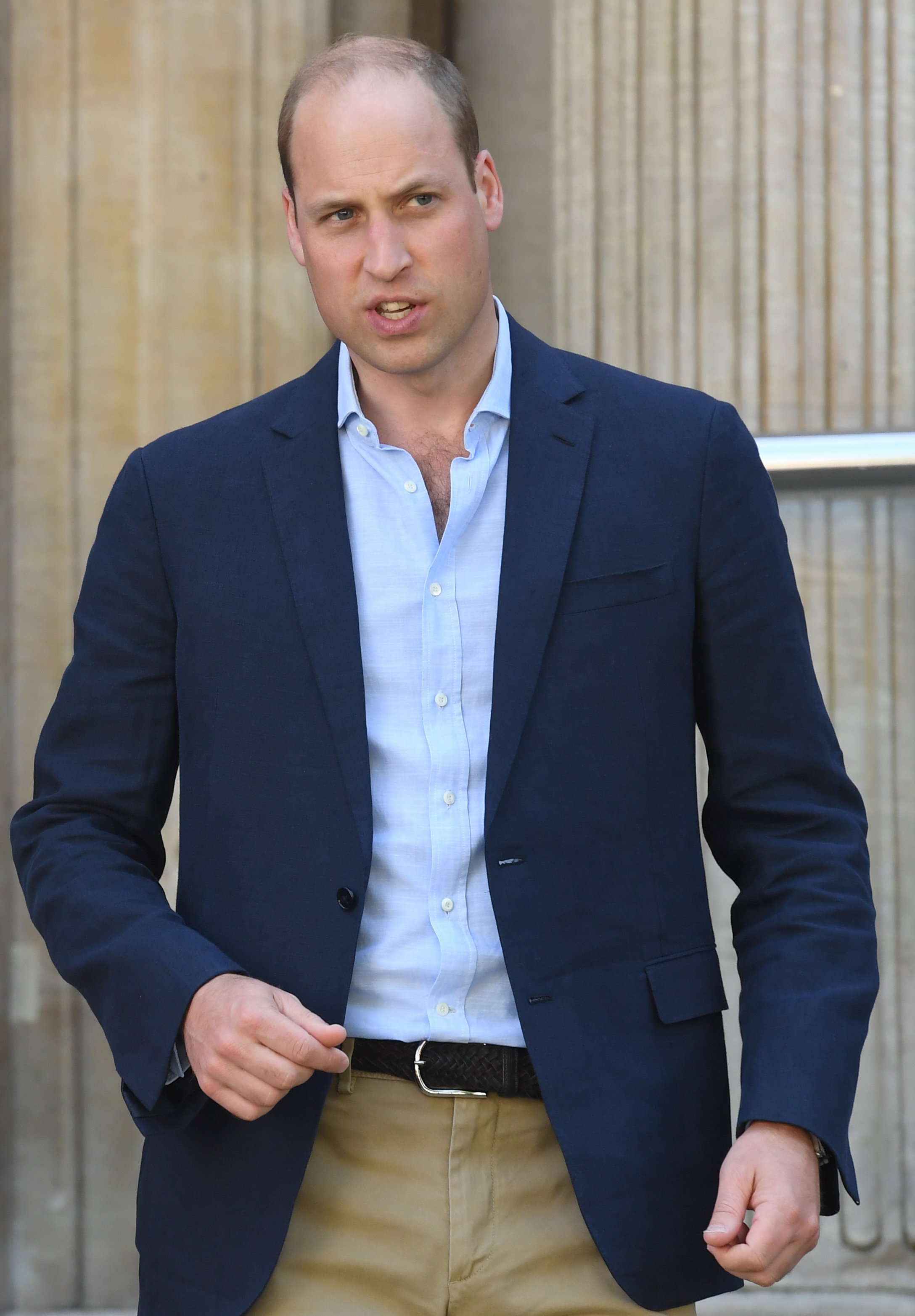 Prince William, Duke of Cambridge during his visit at the Royal Marsden on July 04, 2019 in London, United Kingdom. / Source: Getty Images