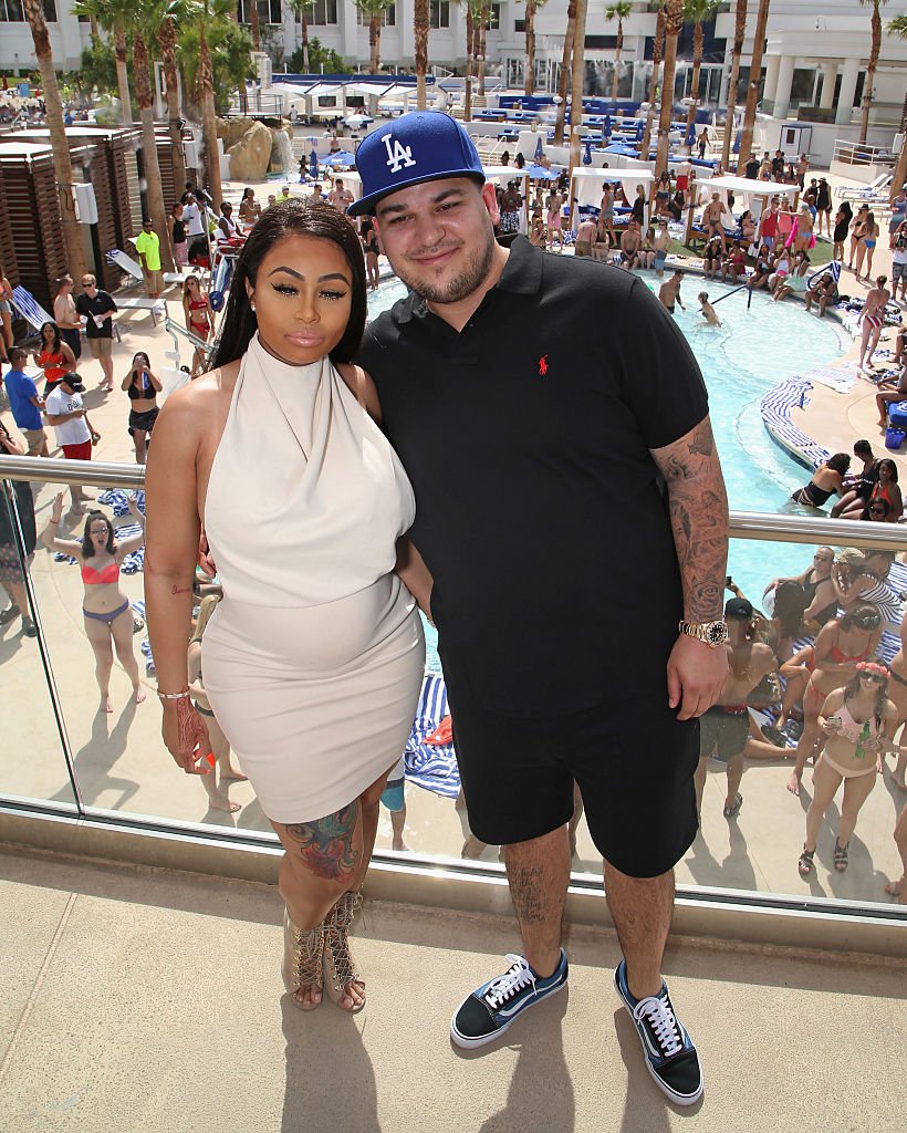 Blac Chyna and Rob Kardashian attend the Sky Beach Club at the Tropicana Las Vegas. | Photo: Getty Images