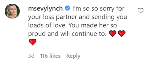 Evanna Lynch commented her condolences on Motsepe's Instagram post. | Photo: Instagram/keo_motsepe/