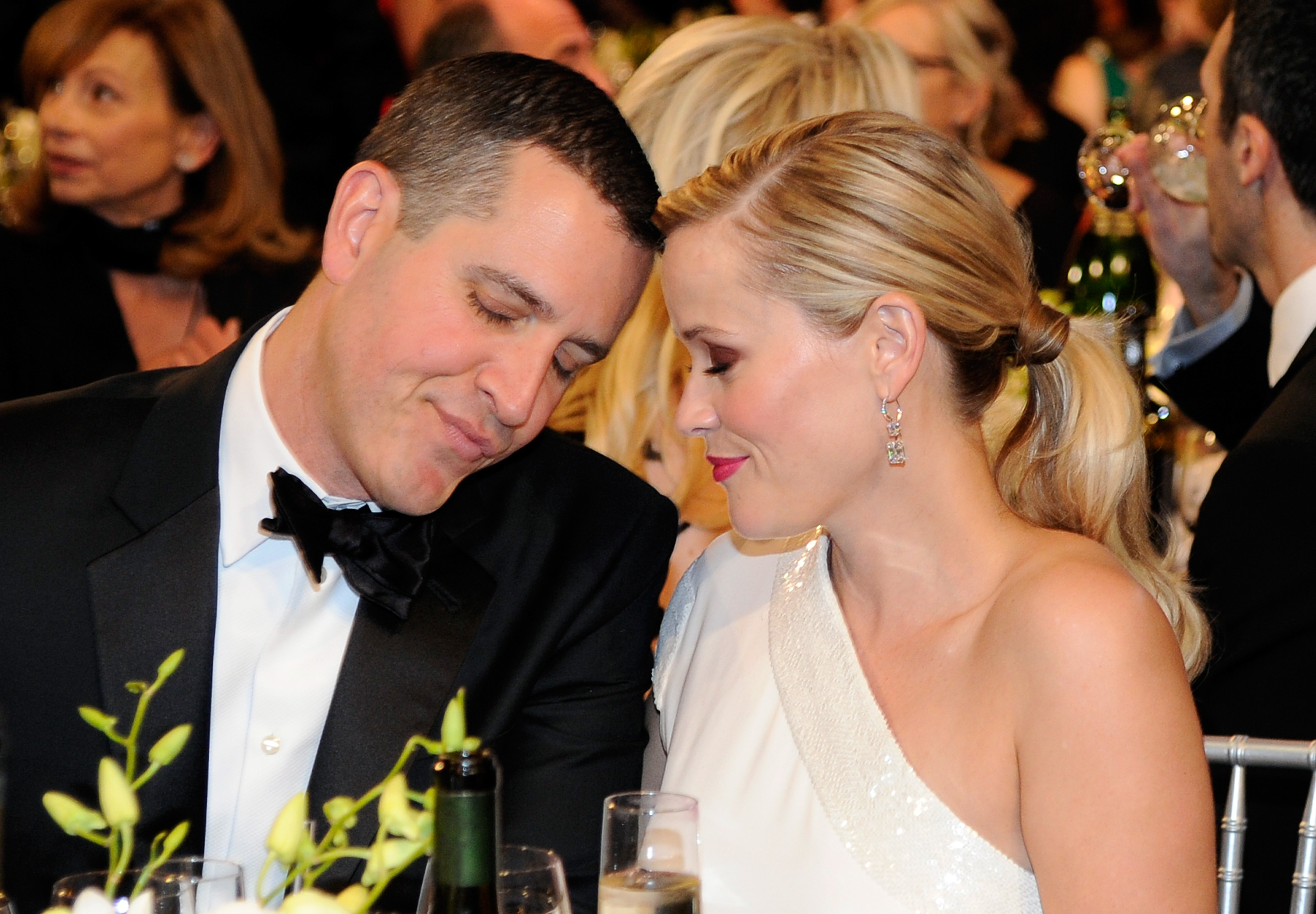 Jim Toth (L) and actress Reese Witherspoon attend the 21st Annual Screen Actors Guild Awards at The Shrine Auditorium on January 25, 2015 in Los Angeles, California. | Source: Getty Images