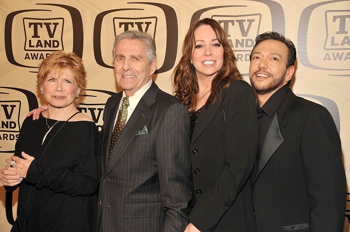 (L-R) Bonnie Franklin, Pat Harrington Jr, Mackenzie Phillips and Glenn Scarpelli l Picture: Getty Images