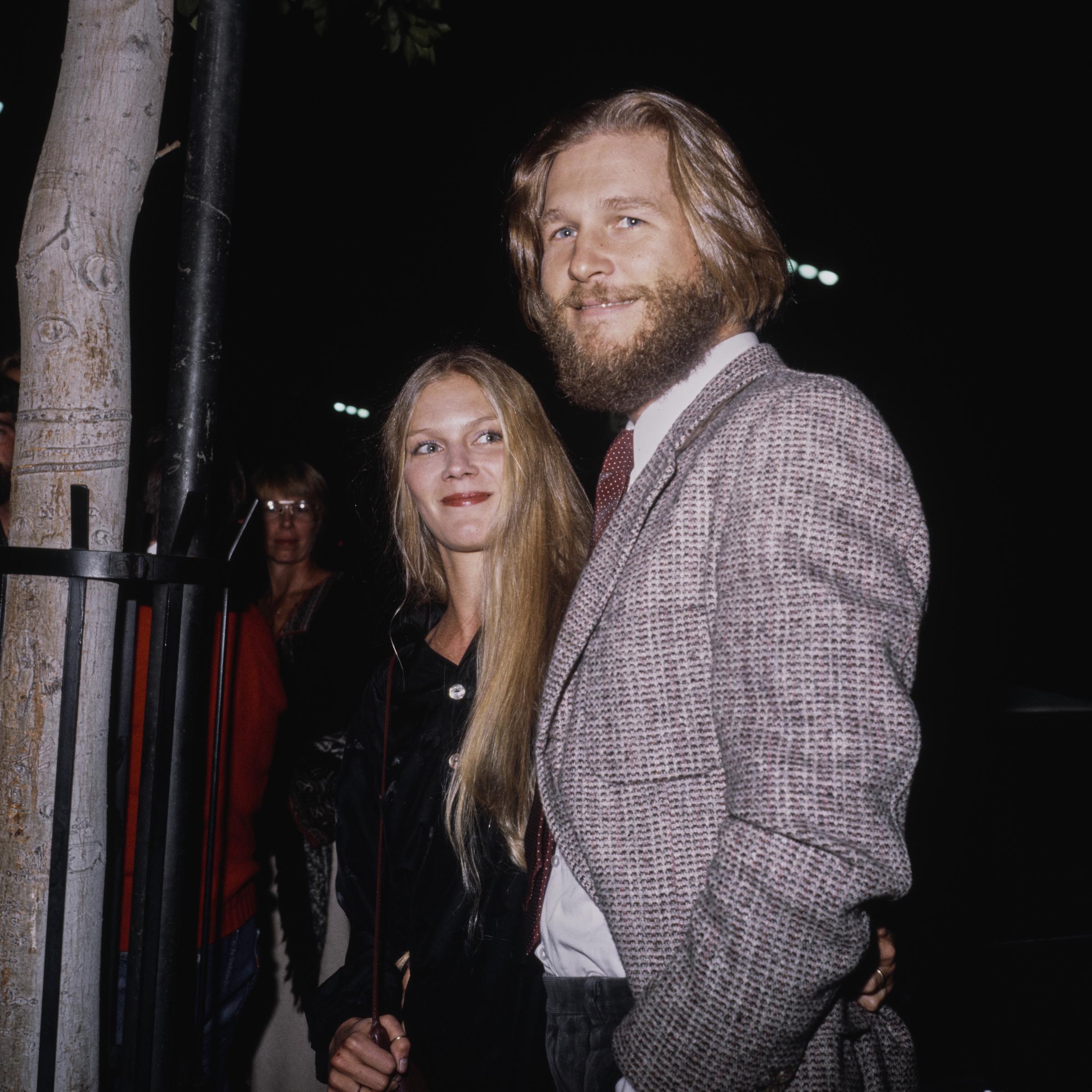 Susan Geston and Jeff Bridges at a charity benefit, circa 1980 | Source: Getty Images