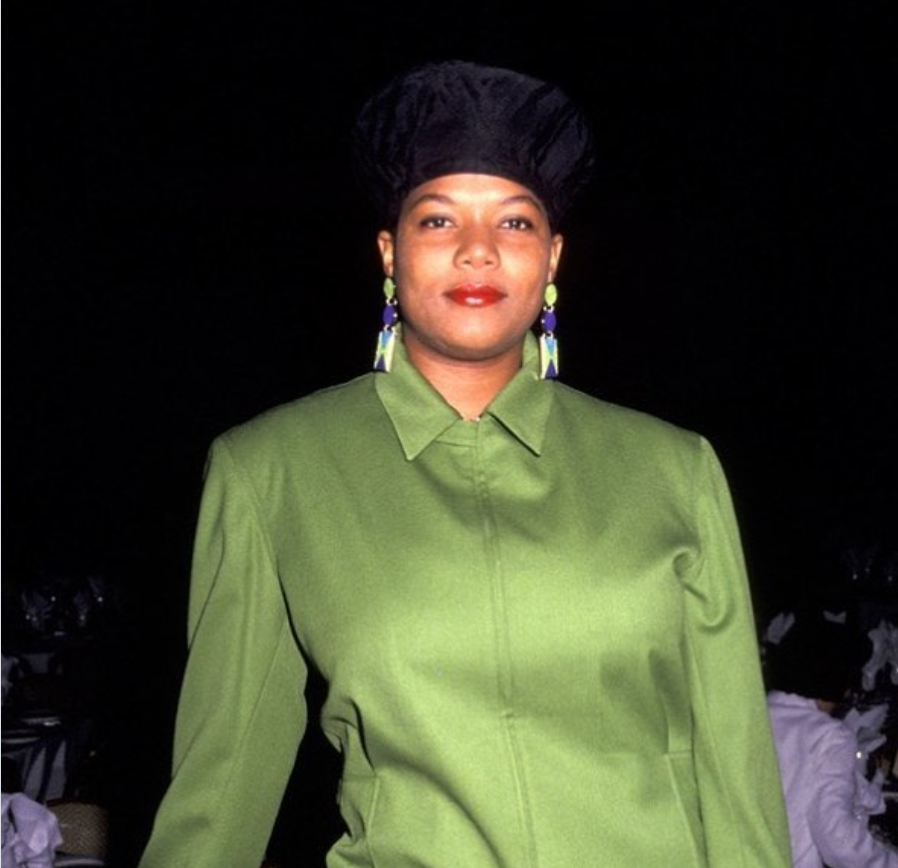 Queen Latifah showcases her signature style in a portrait from her younger years | Source: Instagram/queenlatifah