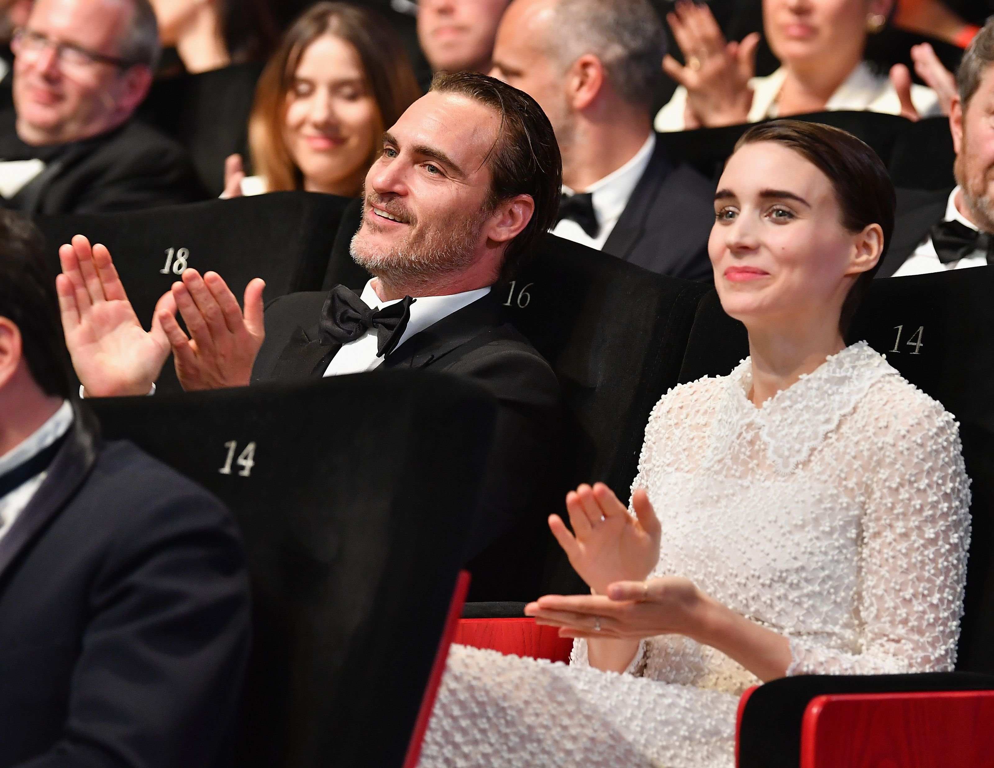 Joaquin Phoenix and Rooney Mara at the Closing Ceremony of the 70th annual Cannes Film Festival at Palais des Festivals on May 28, 2017 in Cannes, France. | Photo: Getty Images