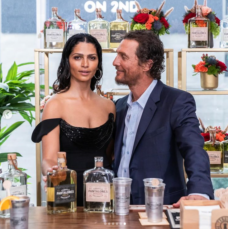 Camila Alves and Matthew McConaughey in a photo shared on Instagram in April 2024 | Source: Instagram/officiallymcconaughey