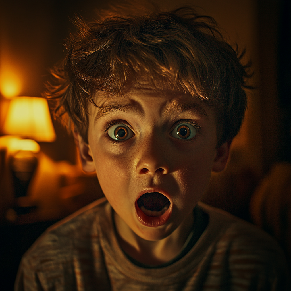 A stunned boy | Source: Midjourney