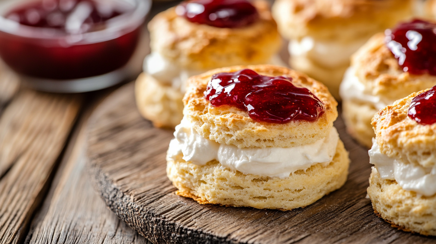 Scones on a board | Source: Midjourney