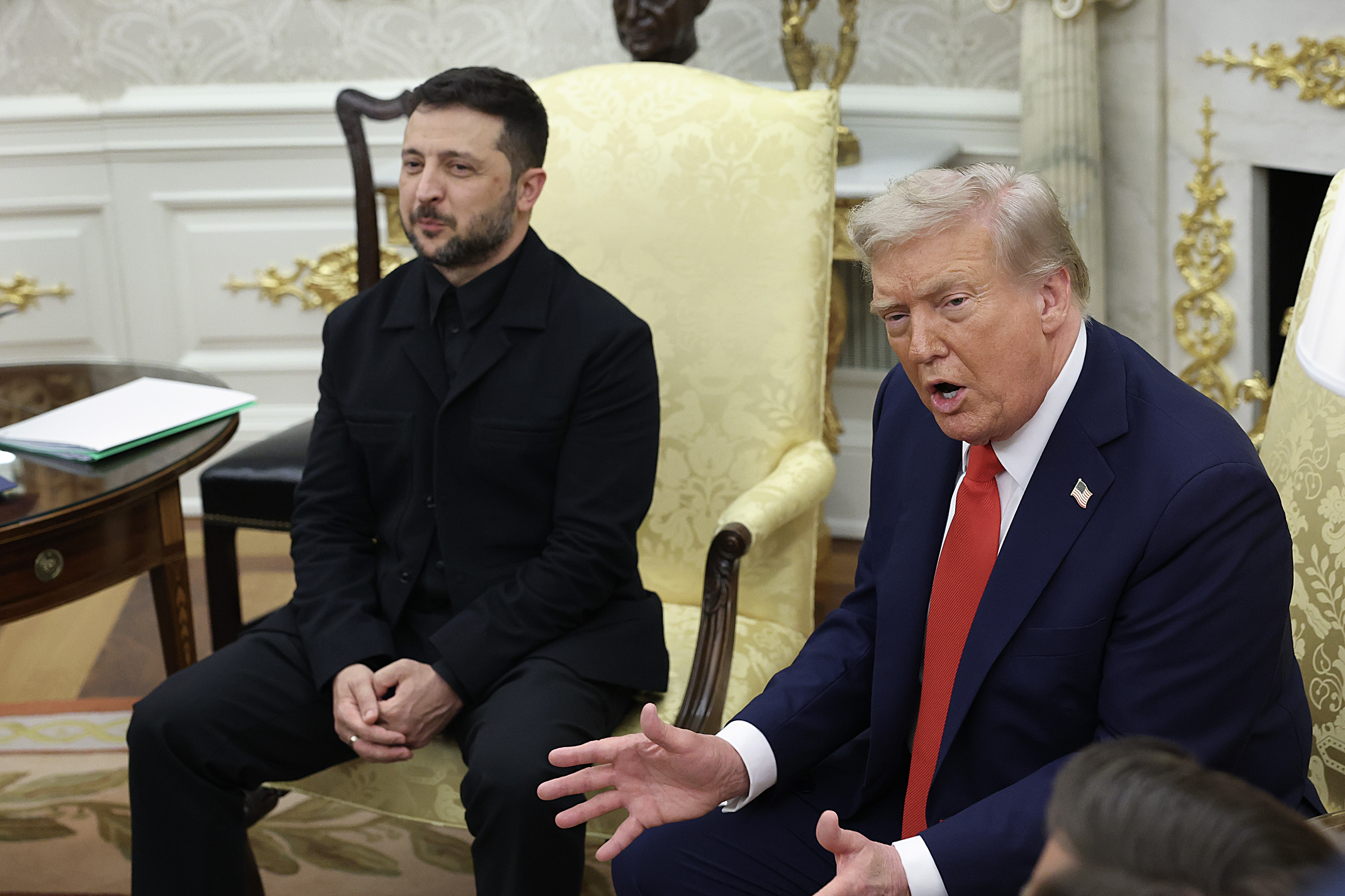 President Donald Trump meets with President Volodymyr Zelenskyy in the Oval Office in Washington, DC on August 18, 2025 | Source: Getty Images