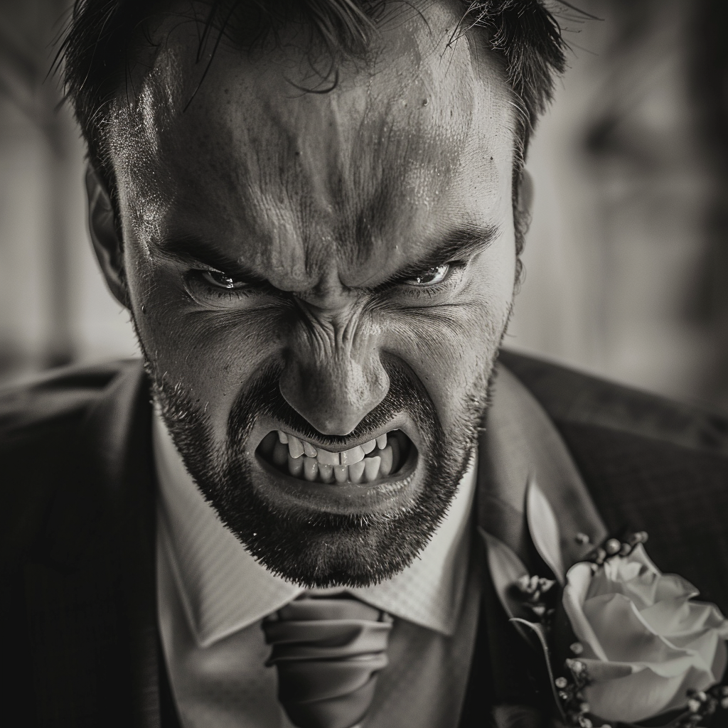 An angry groom | Source: Midjourney